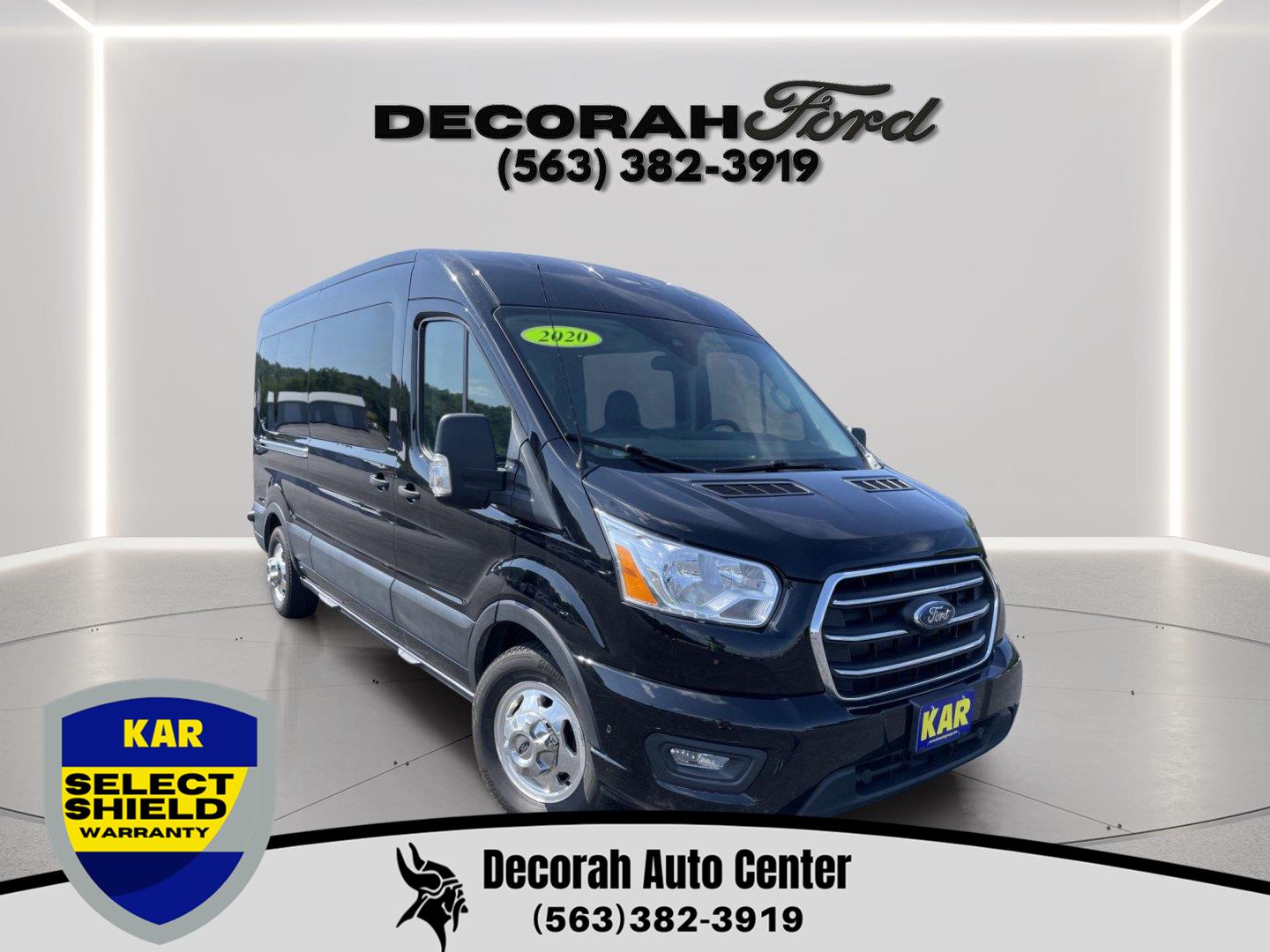 2020 Ford Transit Passenger 350 XLT Medium Roof LWB AWD with Sliding Passenger-Side Door