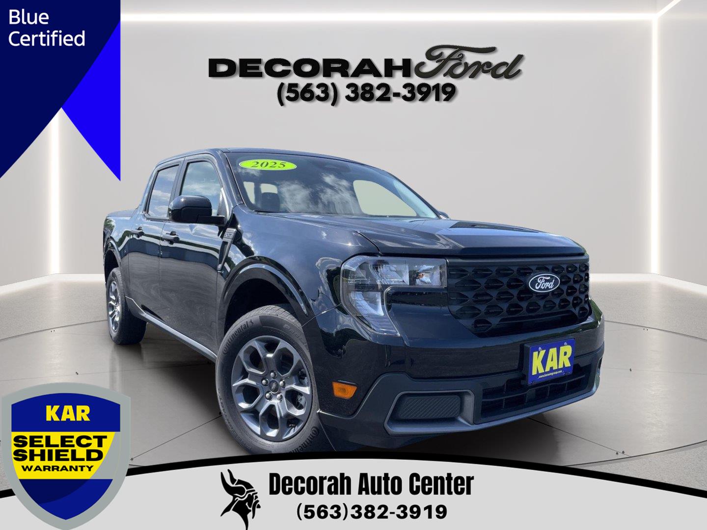 Shadow Black 2025 Ford Maverick Pickup Truck All-Wheel Drive Continuously Variable Transmission