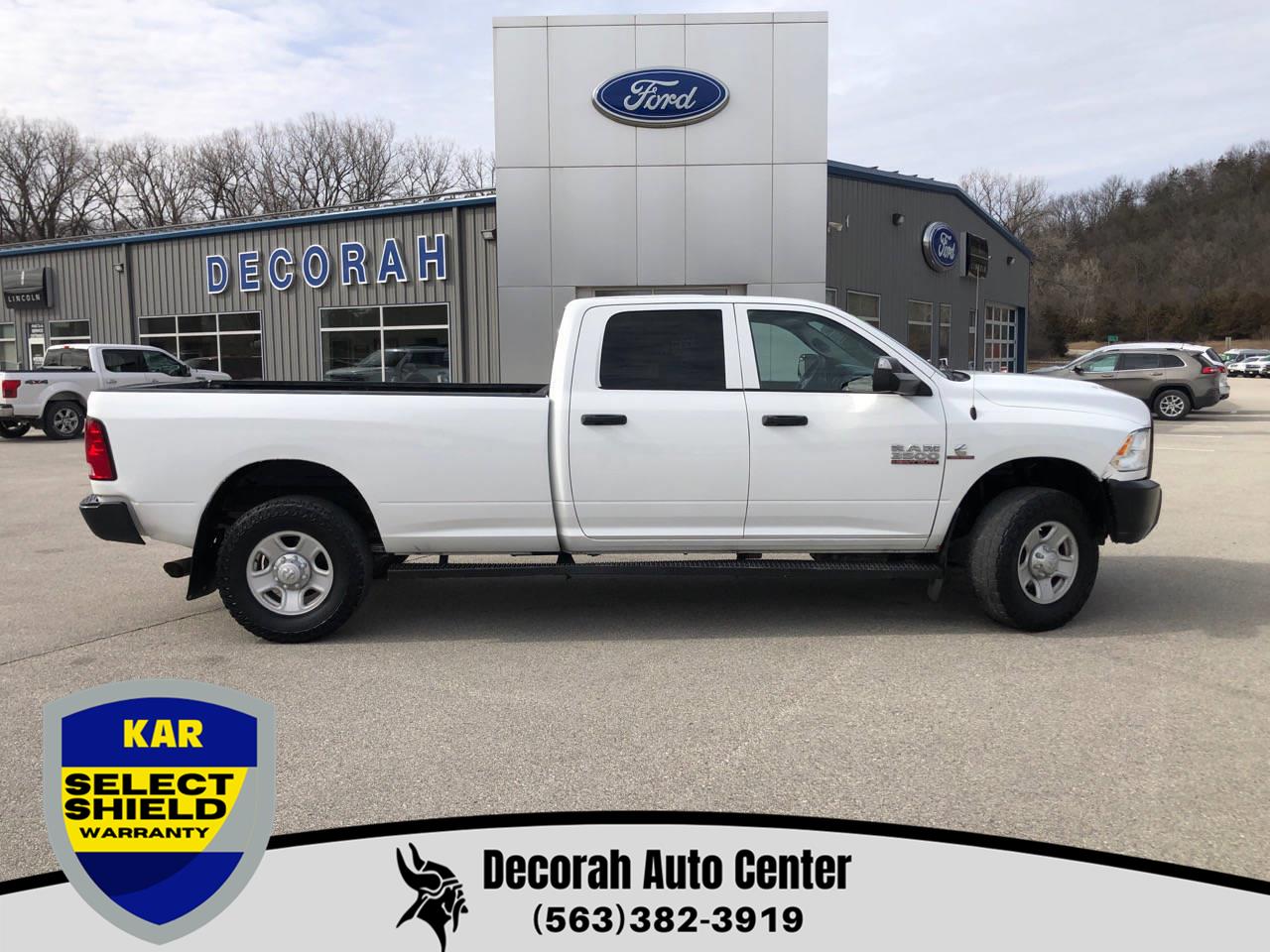 Bright White Clearcoat 2017 RAM 3500 Tradesman Crew Cab LB 4WD Pickup Truck Four-Wheel Drive 6-Speed Automatic