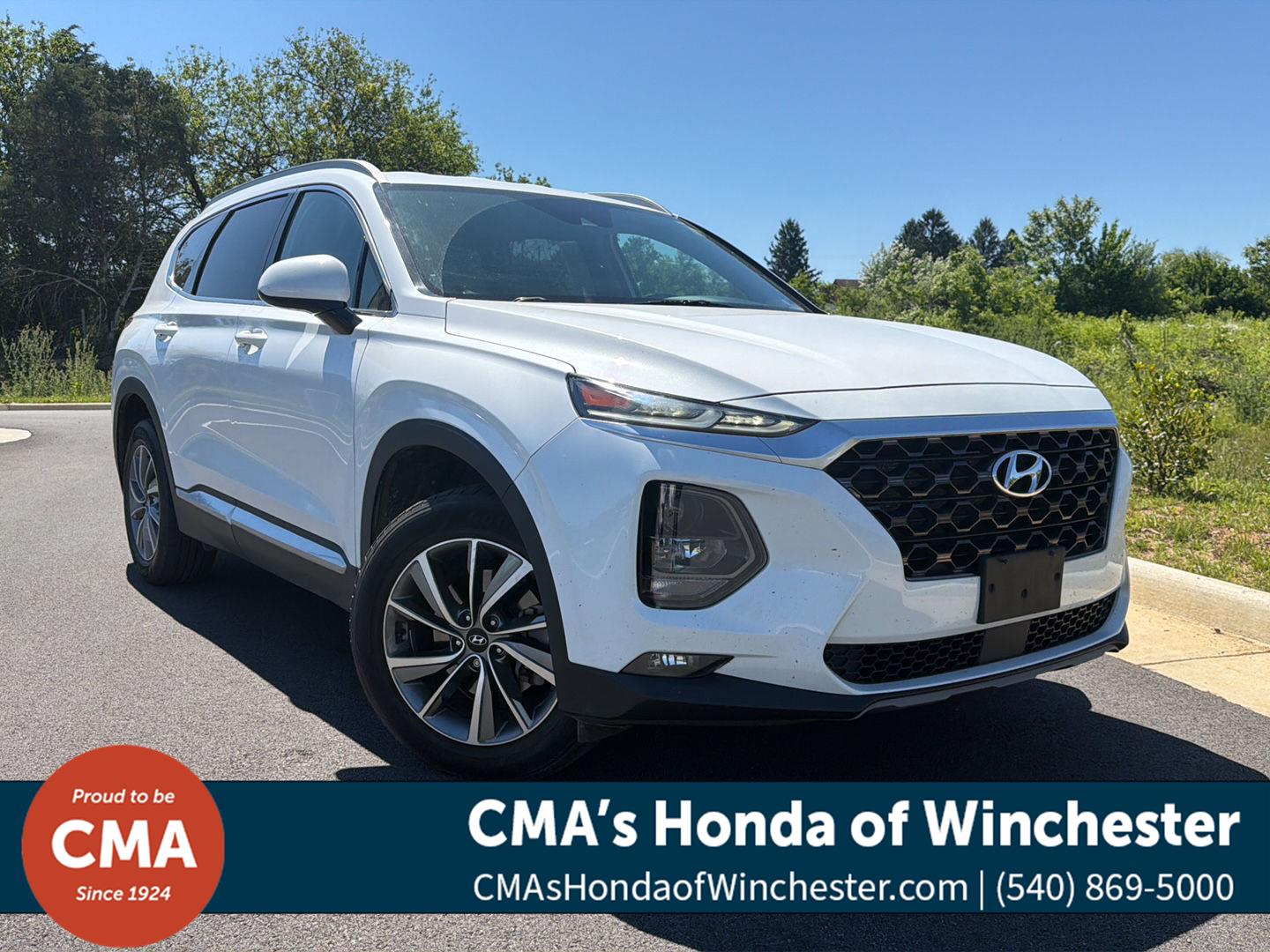 Quartz White 2019 Hyundai Santa Fe 2.4L SEL Plus AWD SUV / Crossover All-Wheel Drive Automatic