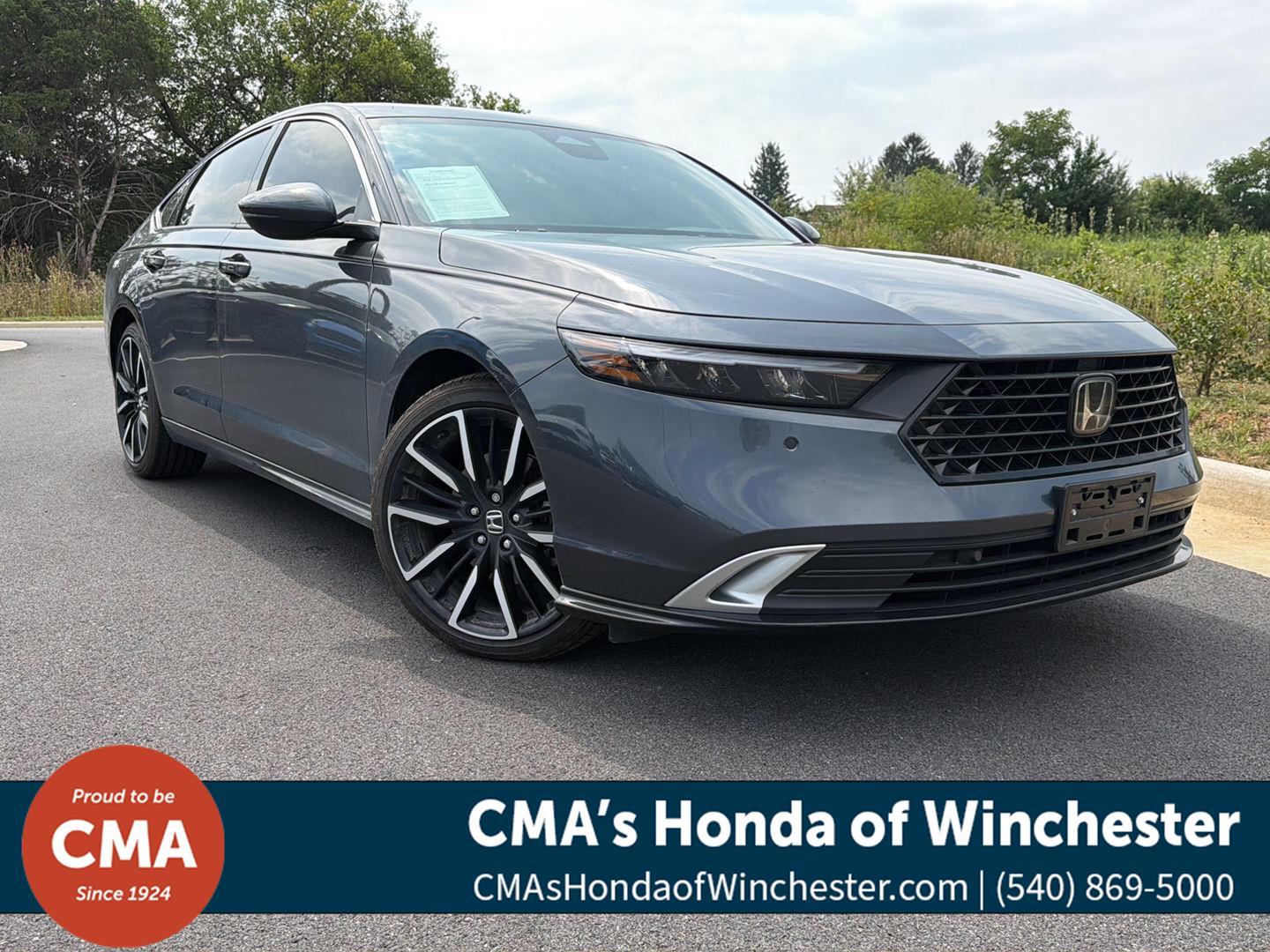 Meteorite Gray Metallic 2025 Honda Accord Hybrid Sedan Front-Wheel Drive Continuously Variable Transmission