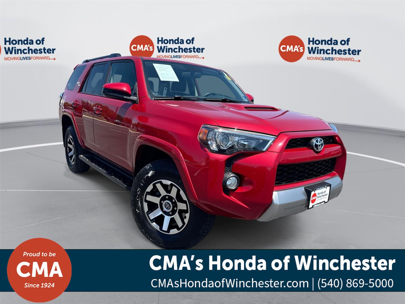 Barcelona Red Metallic 2019 Toyota 4Runner TRD Off-Road 4WD SUV / Crossover Four-Wheel Drive Automatic