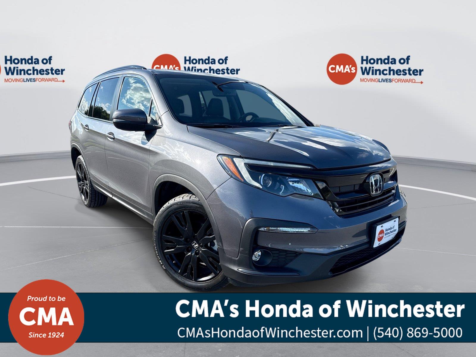 Gray (Modern Steel Metallic) 2022 Honda Pilot SUV / Crossover All-Wheel Drive 9-Speed Automatic
