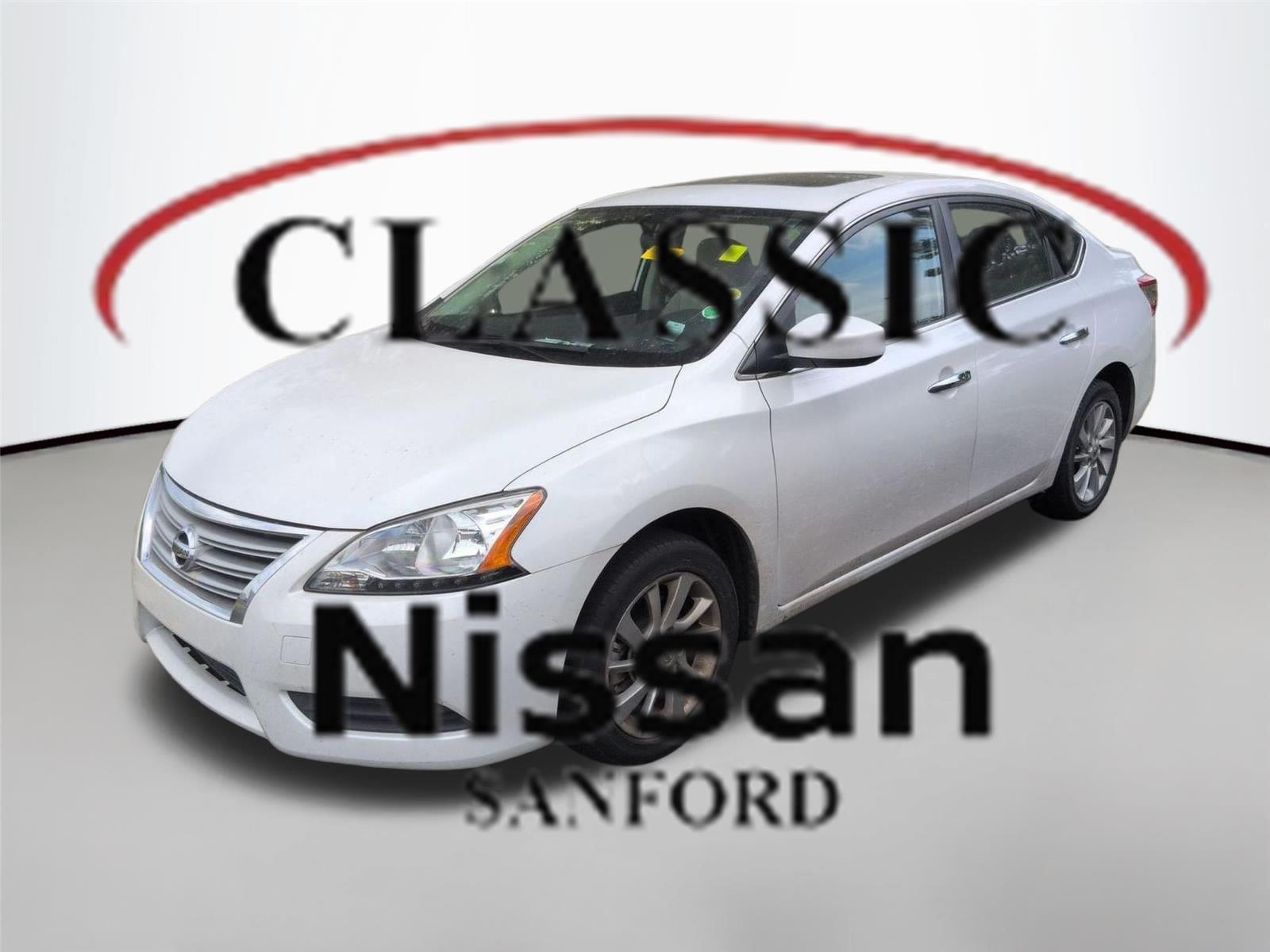 Aspen White 2015 Nissan Sentra SV Sedan Front-Wheel Drive Continuously Variable Transmission