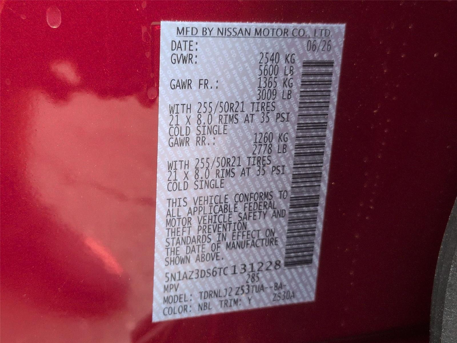 New 2026 Scarlet Ember Tintcoat Nissan Platinum image 42