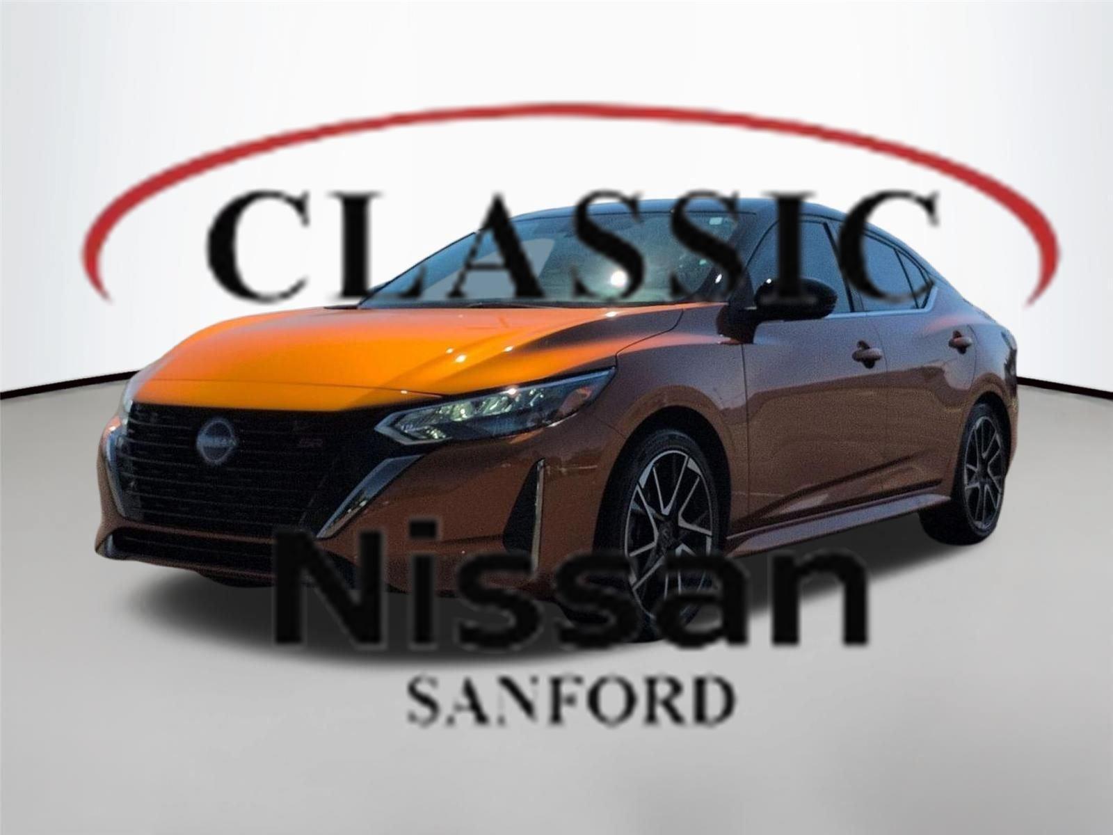 Monarch Orange Metallic/Super Black 2024 Nissan Sentra Sedan Front-Wheel Drive Continuously Variable Transmission
