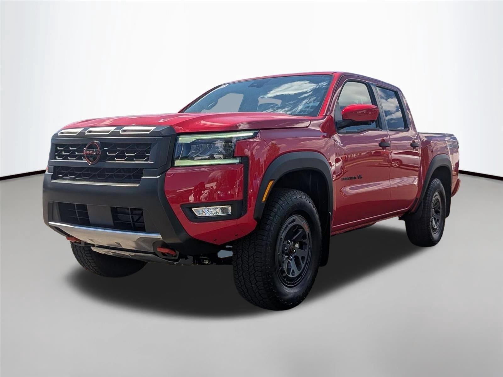 Red Alert 2027 Nissan Frontier Pickup Truck Four-Wheel Drive Automatic