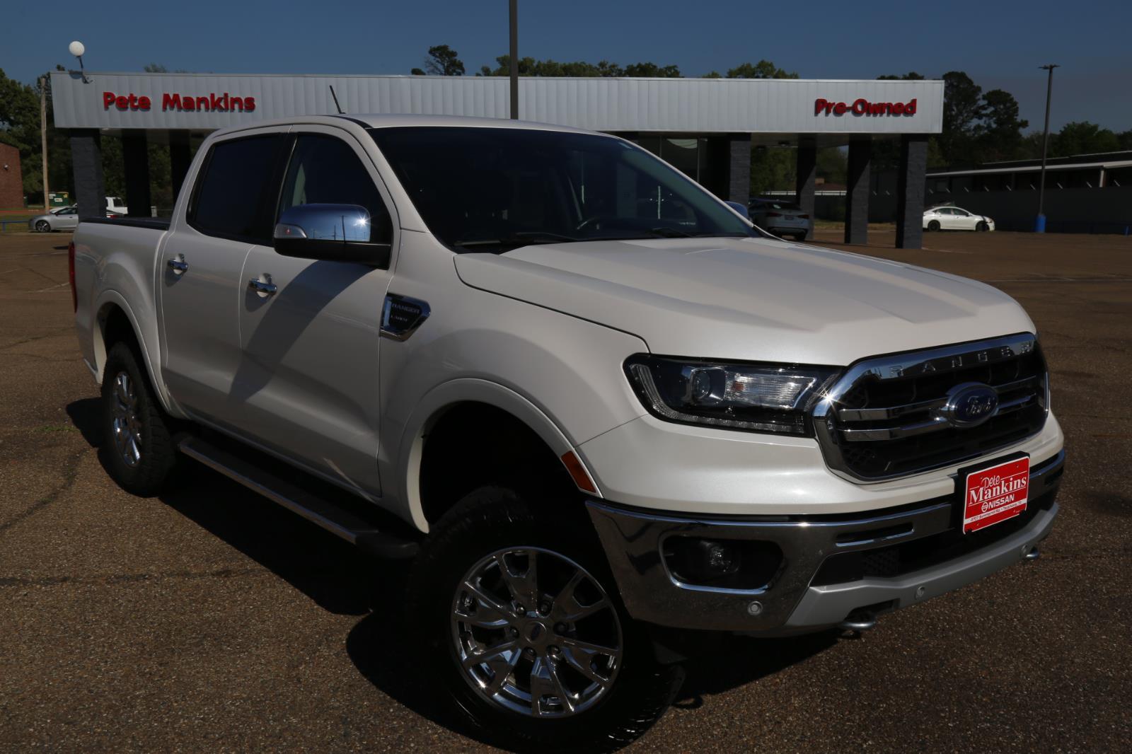 White Platinum Metallic Tri-Coat 2020 Ford Ranger Lariat SuperCrew 4WD Pickup Truck Four-Wheel Drive Automatic