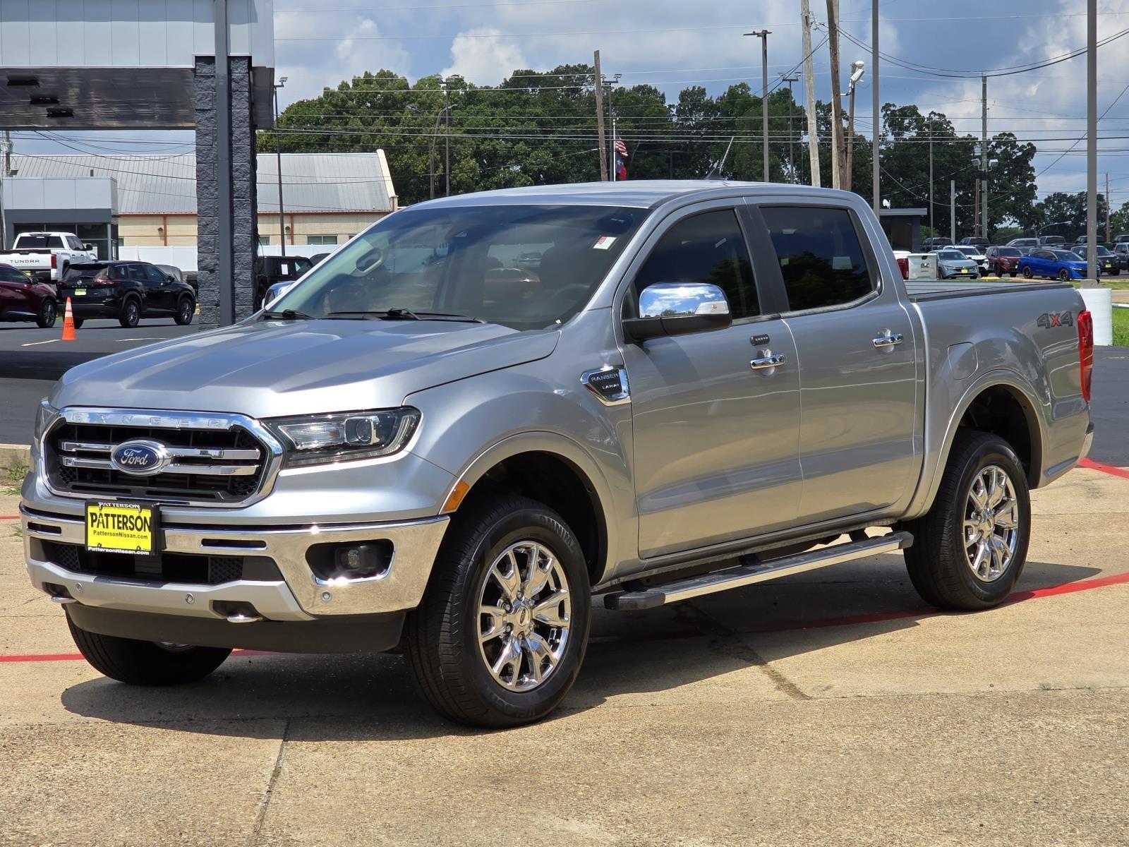 Iconic Silver Metallic 2021 Ford Ranger Lariat SuperCrew 4WD Pickup Truck Four-Wheel Drive Automatic