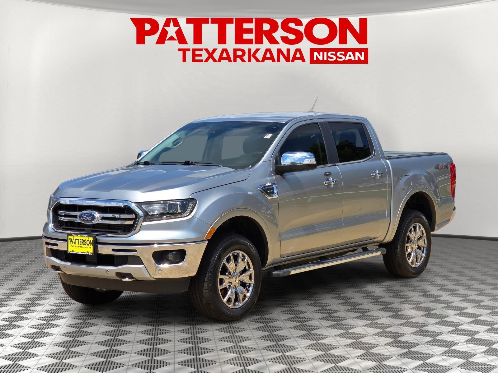Iconic Silver Metallic 2021 Ford Ranger Lariat SuperCrew 4WD Pickup Truck Four-Wheel Drive Automatic