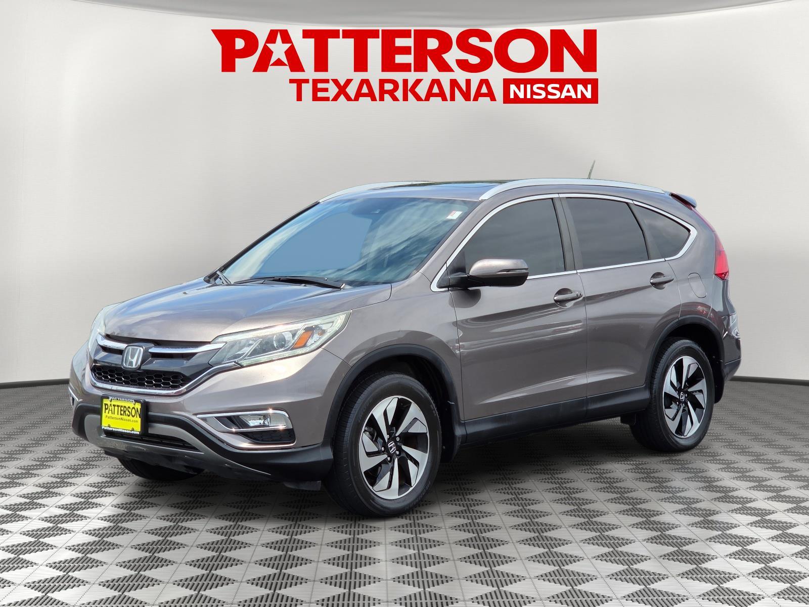 Gray 2016 Honda CR-V Touring FWD SUV / Crossover Front-Wheel Drive Continuously Variable Transmission