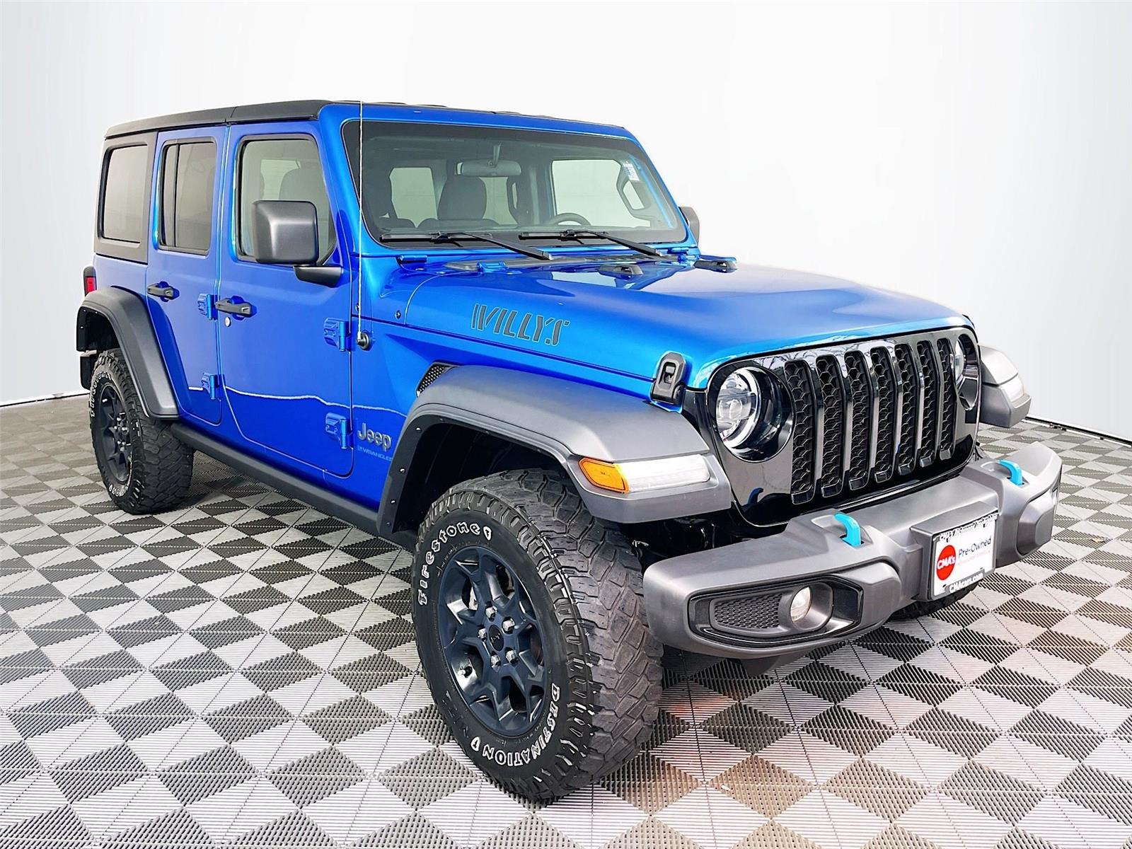 Hydro Blue Pearlcoat 2023 Jeep Wrangler 4xe Willys 4WD SUV / Crossover Four-Wheel Drive 8-Speed Automatic