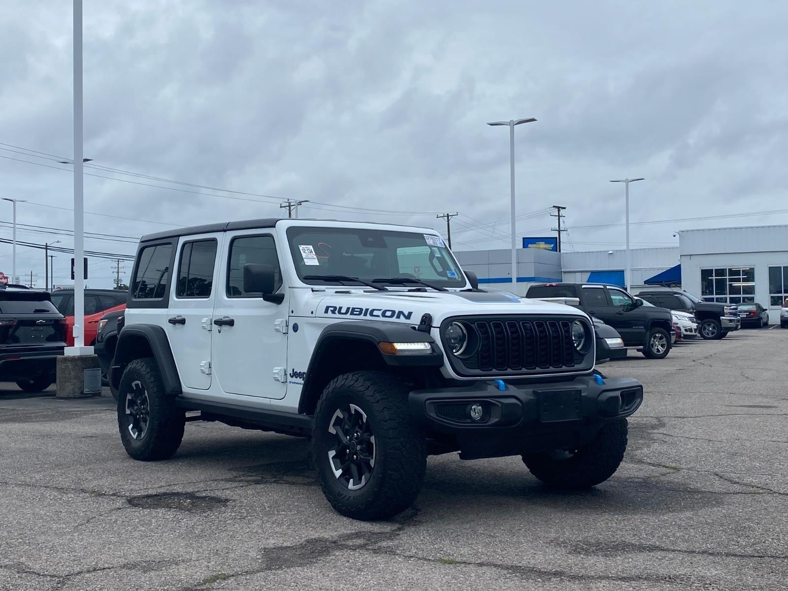 Bright White Clearcoat 2024 Jeep Wrangler 4xe Rubicon 4WD SUV / Crossover Four-Wheel Drive 8-Speed Automatic