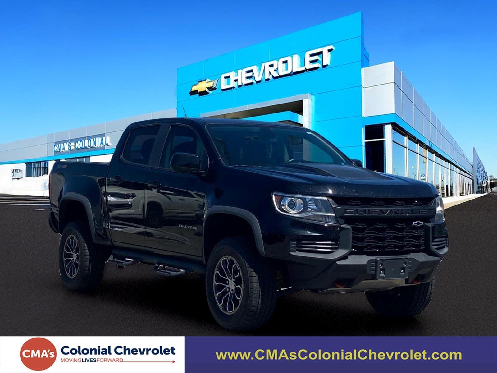 Black 2022 Chevrolet Colorado ZR2 Crew Cab 4WD Pickup Truck Four-Wheel Drive 8-Speed Automatic