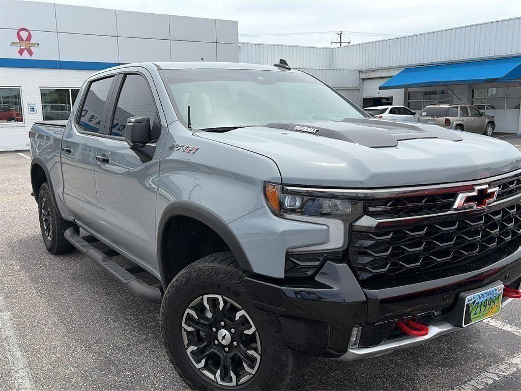 Slate Gray Metallic 2025 Chevrolet Silverado 1500 ZR2 Crew Cab 4WD Pickup Truck Four-Wheel Drive Automatic