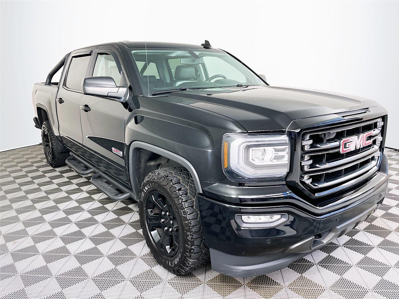 Onyx Black 2017 GMC Sierra 1500 SLT Crew Cab 4WD Pickup Truck Four-Wheel Drive 8-Speed Automatic