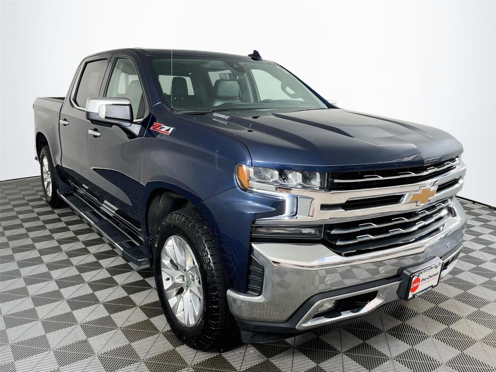 Northsky Blue Metallic 2021 Chevrolet Silverado 1500 Pickup Truck Four-Wheel Drive Automatic