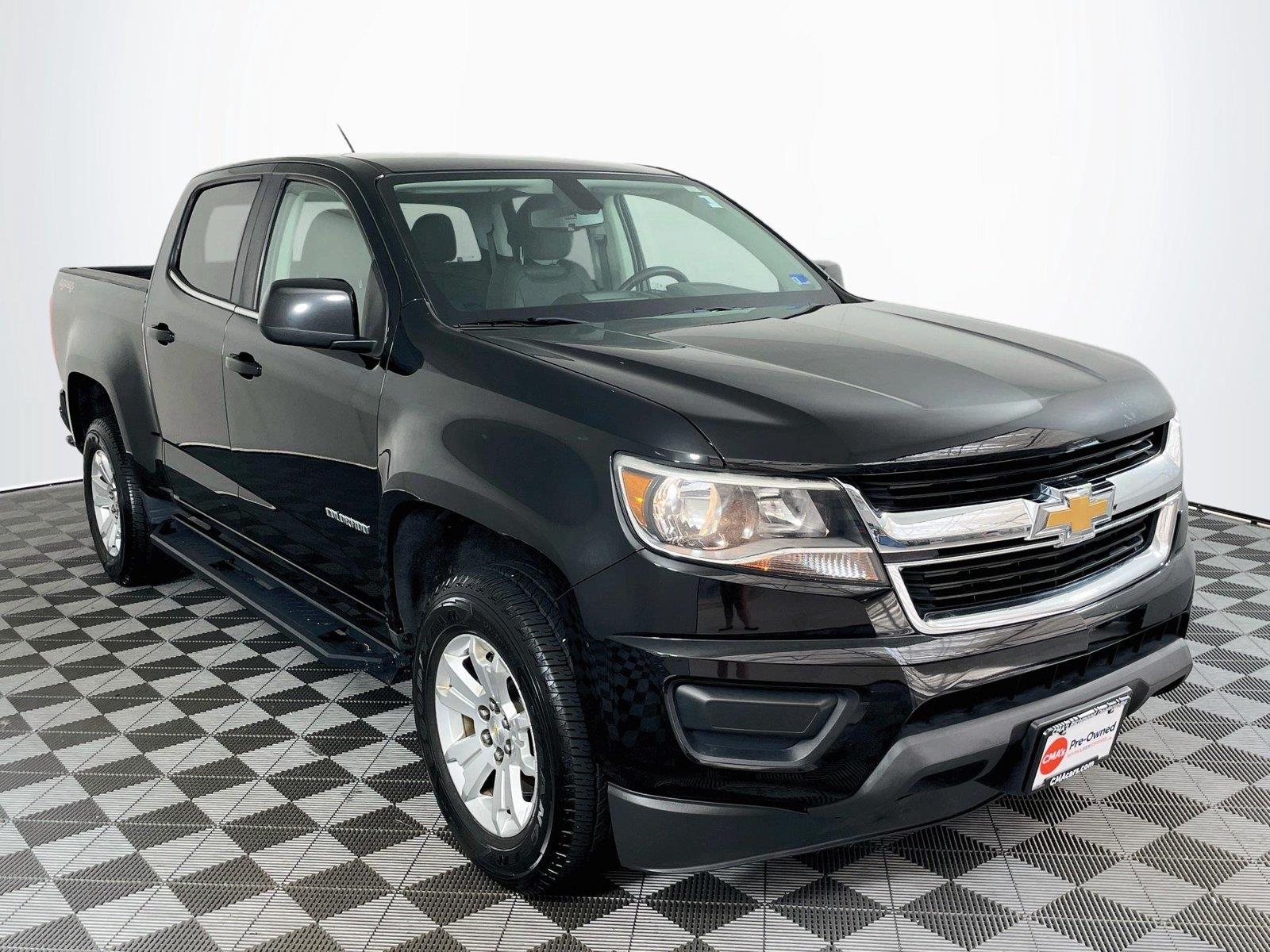 Black 2019 Chevrolet Colorado Pickup Truck Four-Wheel Drive 8-Speed Automatic
