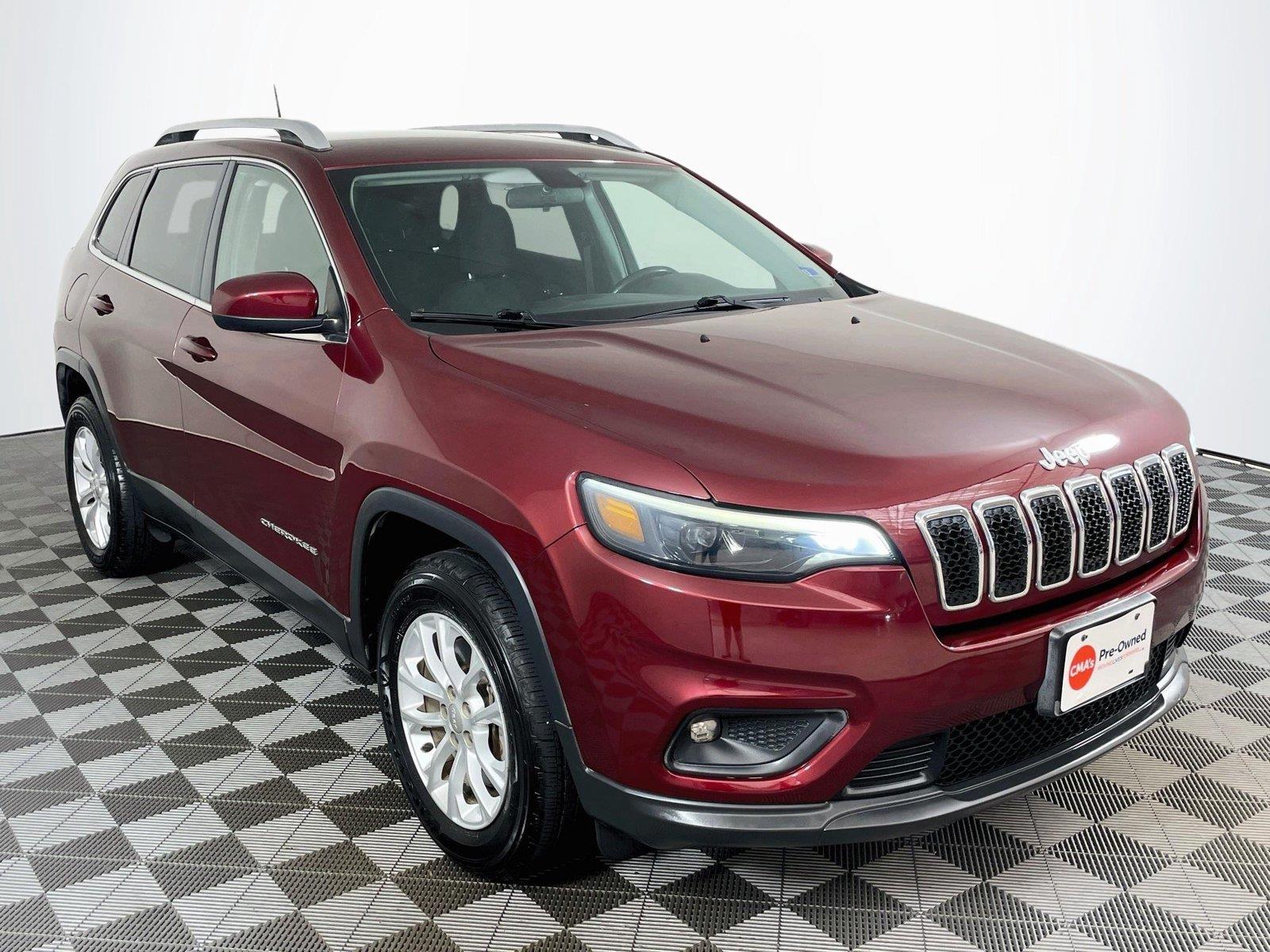 Velvet Red Pearlcoat 2019 Jeep Cherokee SUV / Crossover Four-Wheel Drive 9-Speed Automatic
