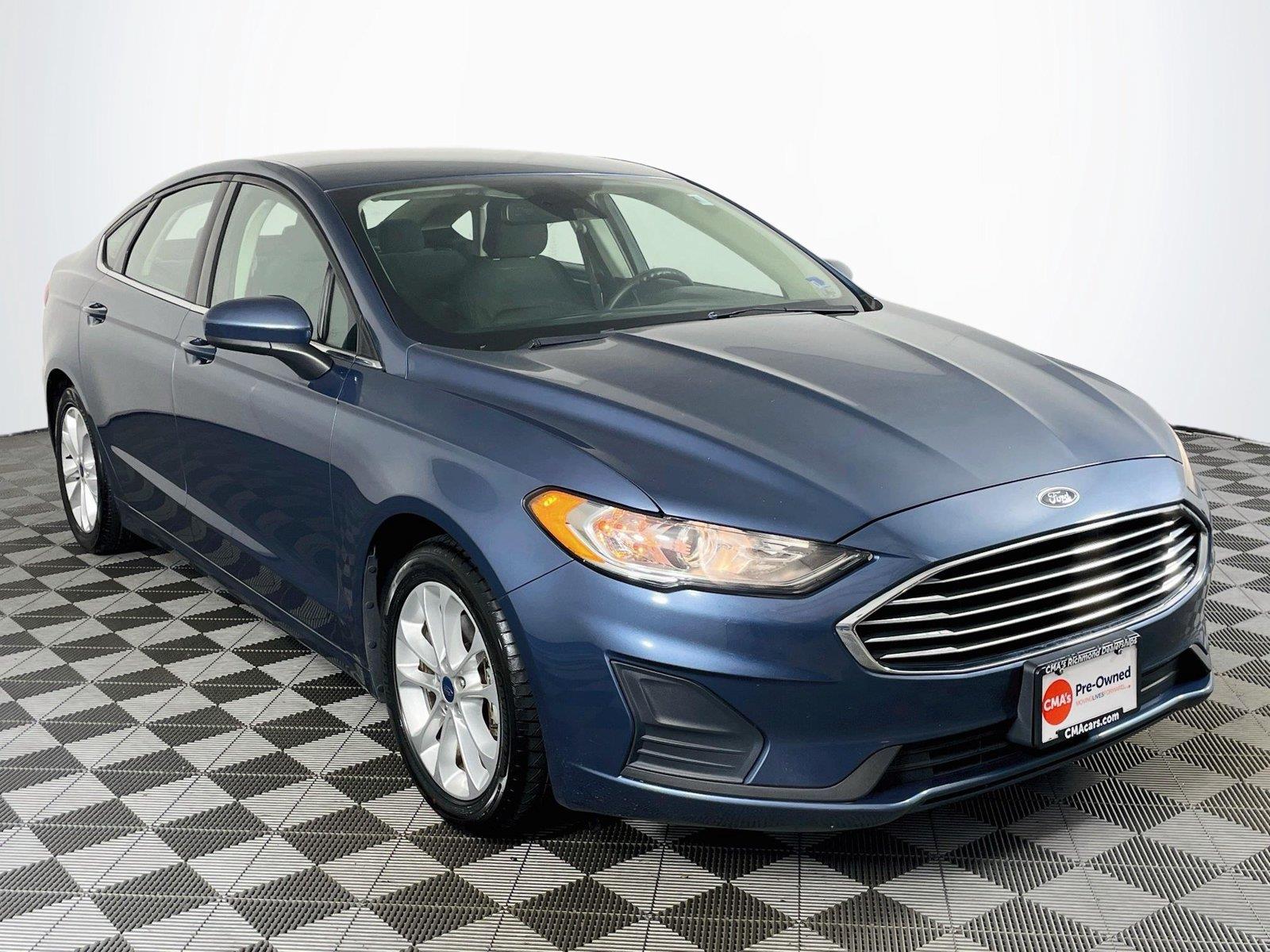 Blue 2019 Ford Fusion Sedan Front-Wheel Drive 6-Speed Automatic