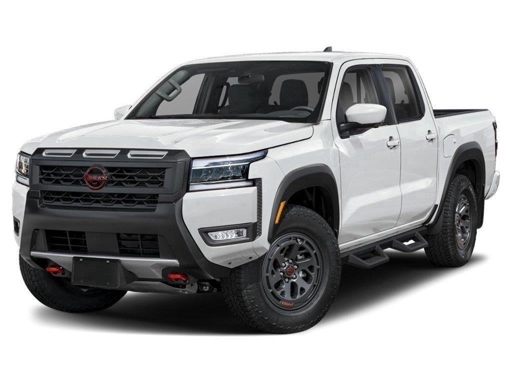 Glacier White 2025 Nissan Frontier Pickup Truck Four-Wheel Drive Automatic