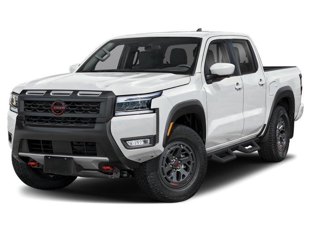 Glacier White 2025 Nissan Frontier Pickup Truck Four-Wheel Drive Automatic