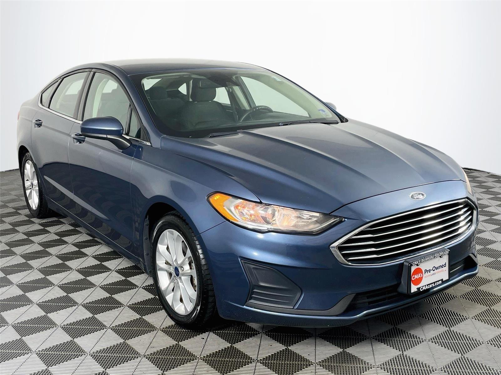 Blue 2019 Ford Fusion Sedan Front-Wheel Drive 6-Speed Automatic