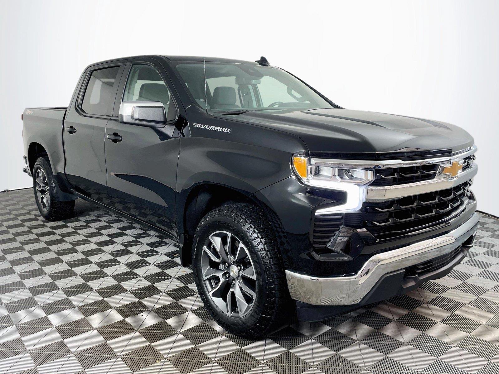 Black 2024 Chevrolet Silverado 1500 Pickup Truck Four-Wheel Drive 8-Speed Automatic