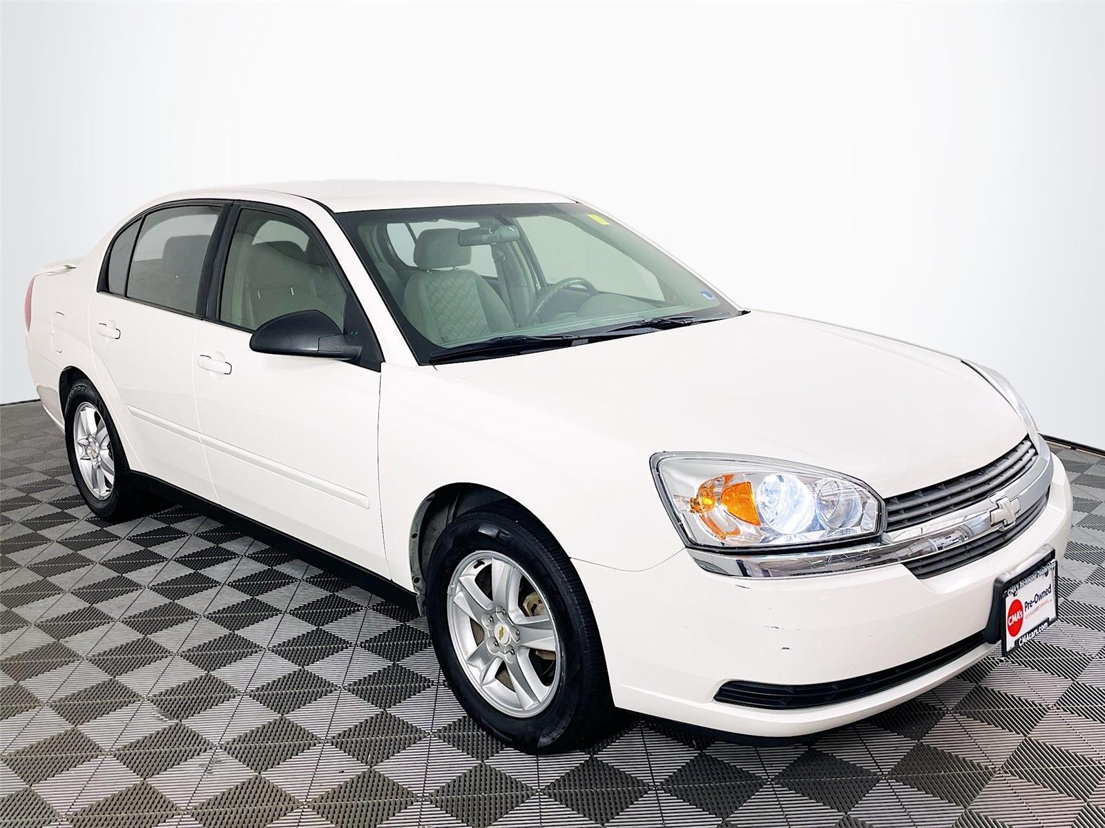 White 2005 Chevrolet Malibu Sedan Front-Wheel Drive 4-Speed Automatic Overdrive