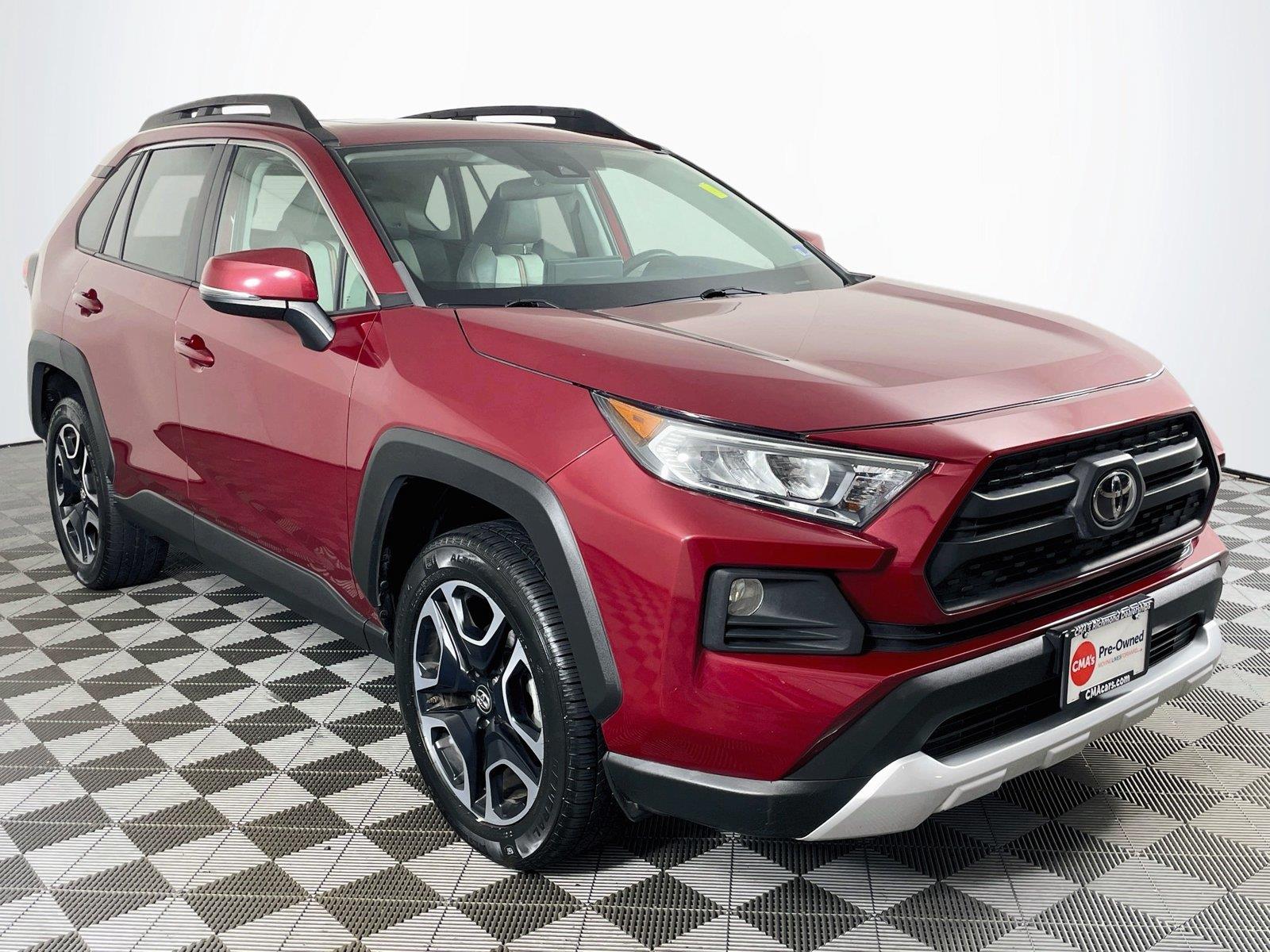 Red (Ruby Flare Pearl) 2019 Toyota RAV4 SUV / Crossover All-Wheel Drive Automatic