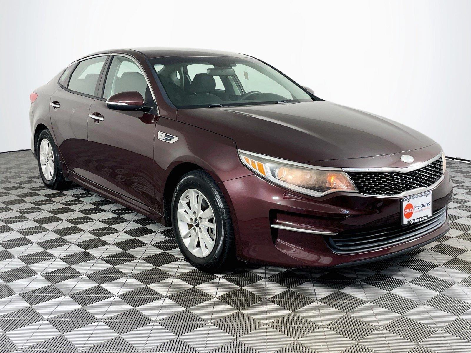 Red (Sangria) 2017 Kia Optima Sedan Front-Wheel Drive Automatic