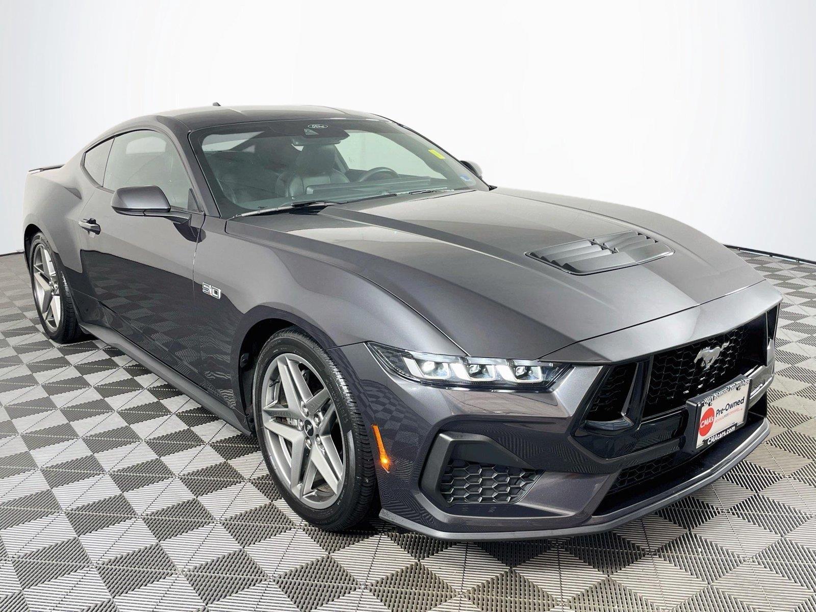 Dark Matter Gray 2024 Ford Mustang Coupe Rear-Wheel Drive 6-Speed Manual