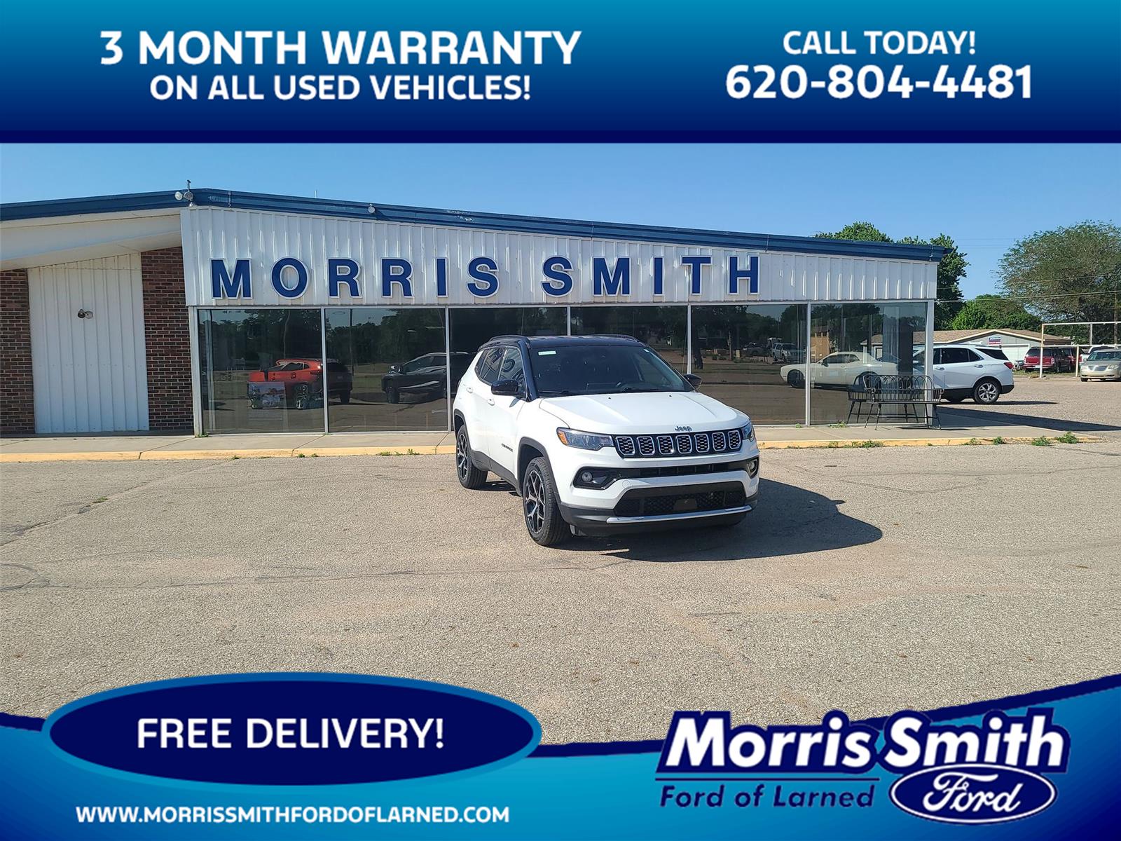 Bright White Clearcoat 2025 Jeep Compass Limited 4WD SUV / Crossover Four-Wheel Drive 8-Speed Automatic