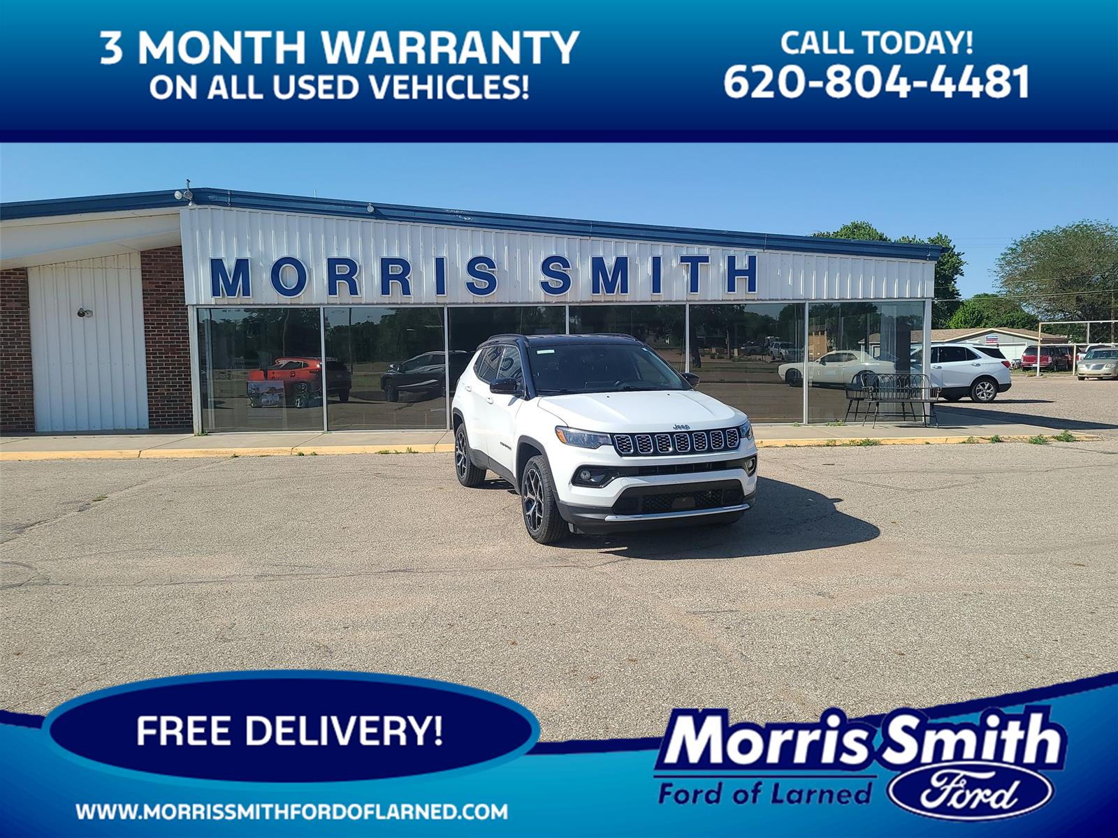 Bright White Clearcoat 2025 Jeep Compass Limited 4WD SUV / Crossover Four-Wheel Drive 8-Speed Automatic