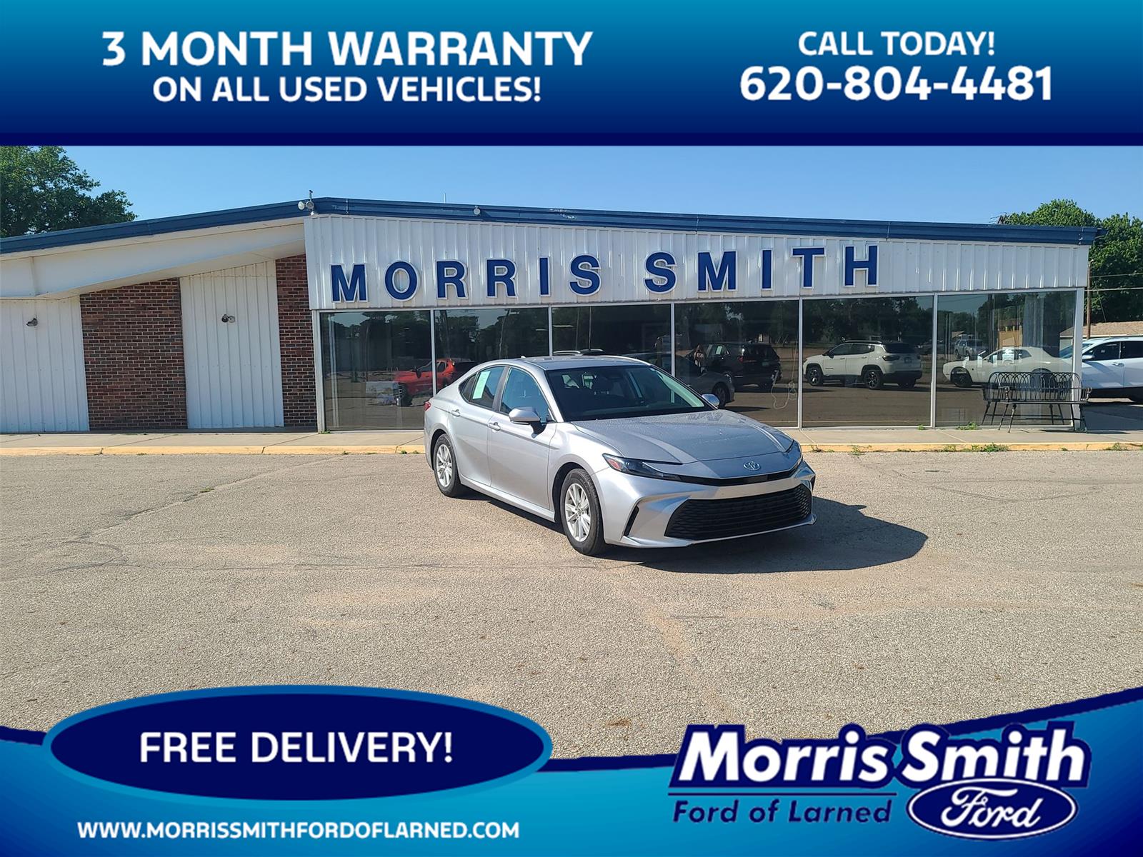 Celestial Silver Metallic 2025 Toyota Camry LE FWD Sedan Front-Wheel Drive Automatic