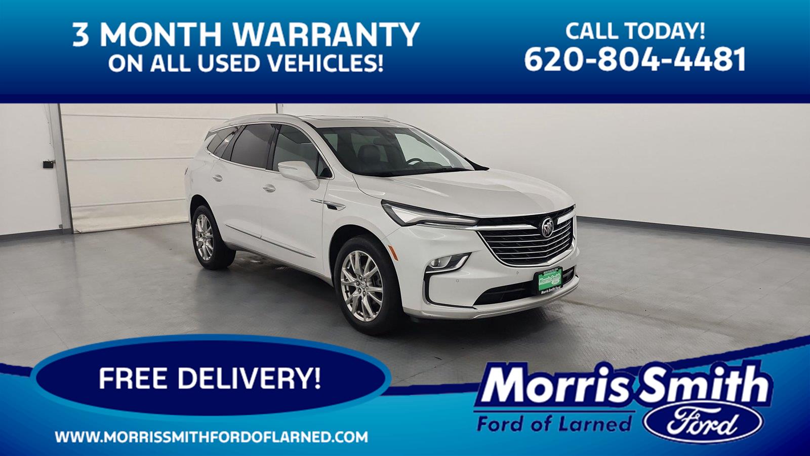 White Frost Tricoat 2023 Buick Enclave SUV / Crossover Four-Wheel Drive 9-Speed Automatic