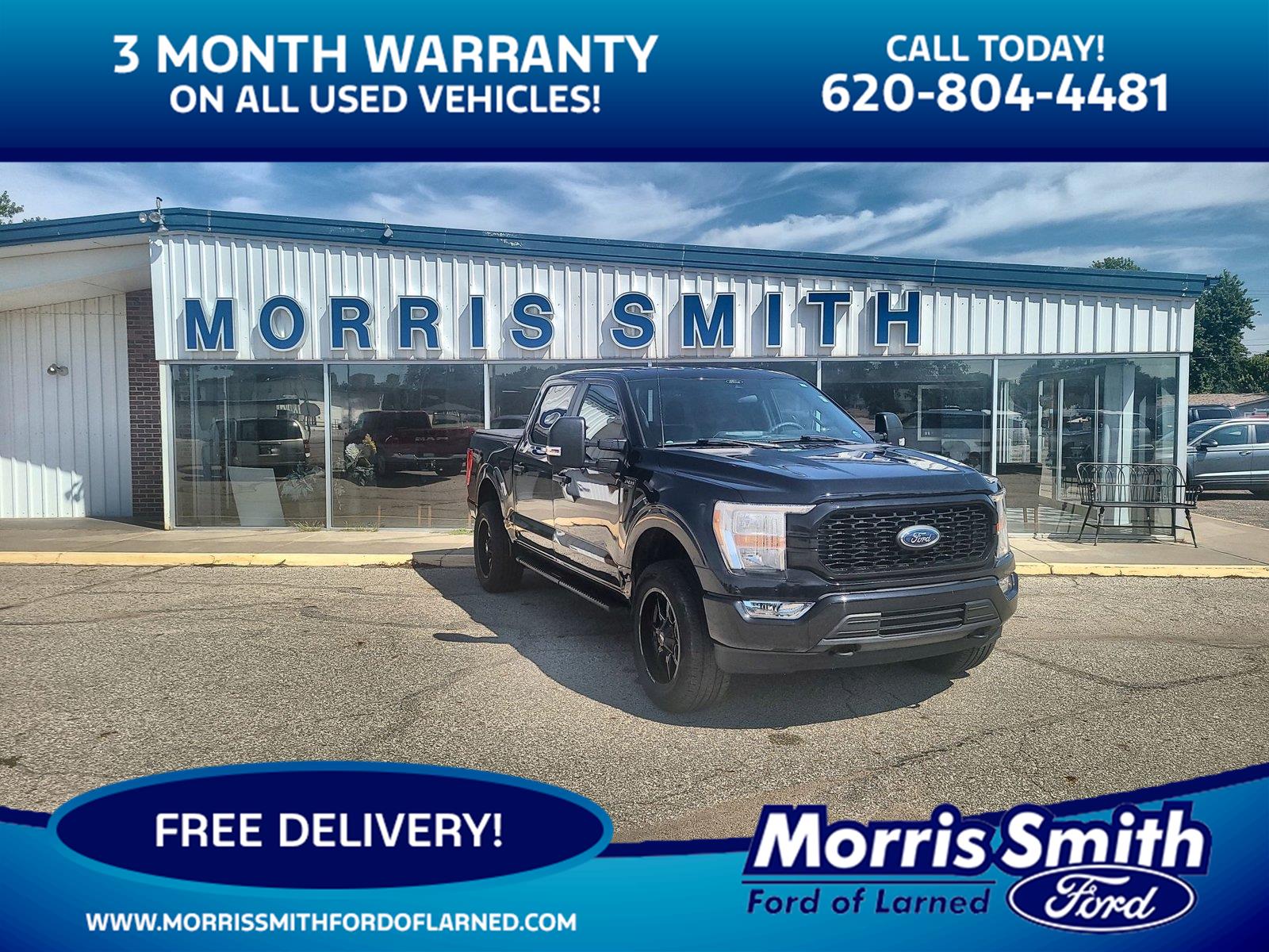 Agate Black Metallic 2021 Ford F-150 Pickup Truck Four-Wheel Drive Automatic