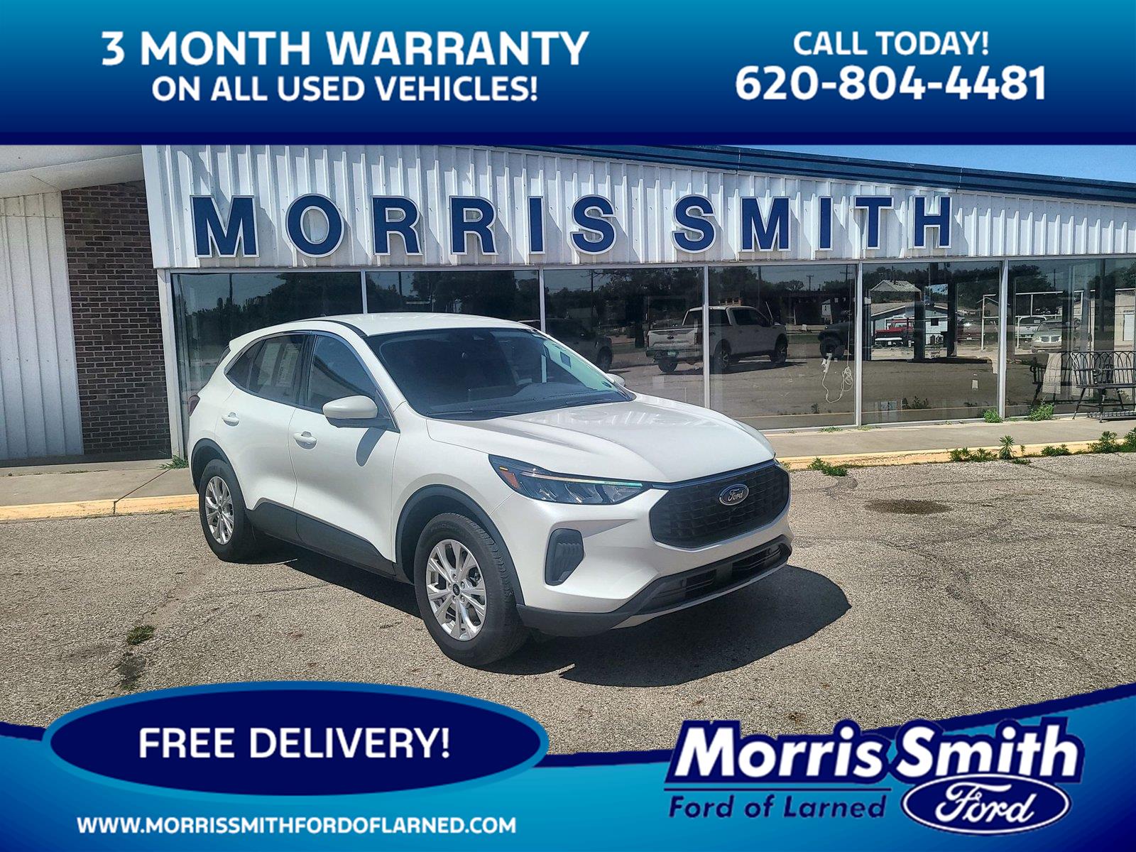 Star White Metallic Tri-Coat 2023 Ford Escape SUV / Crossover All-Wheel Drive 8-Speed Automatic