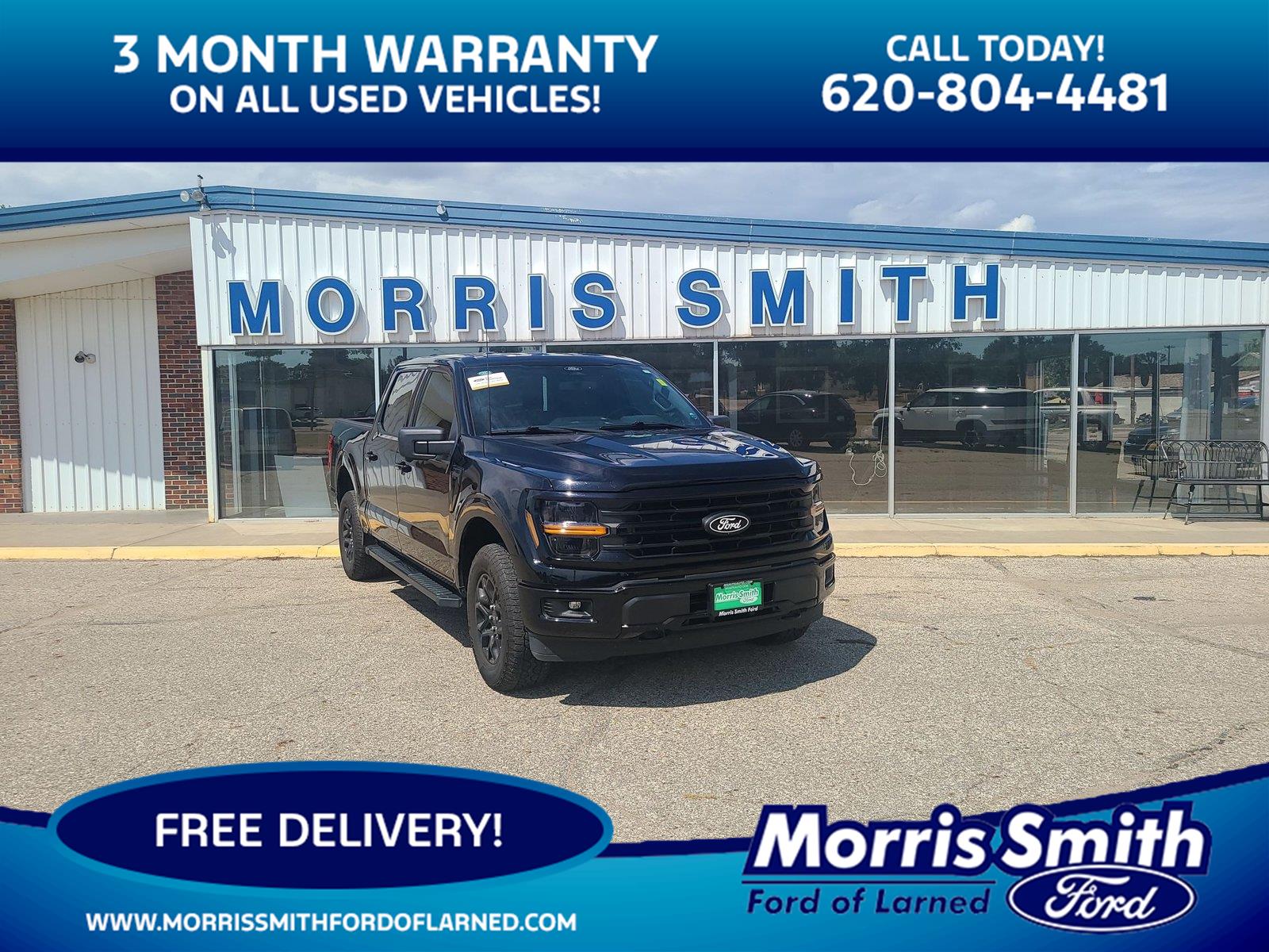Agate Black Metallic 2024 Ford F-150 Pickup Truck Four-Wheel Drive Automatic