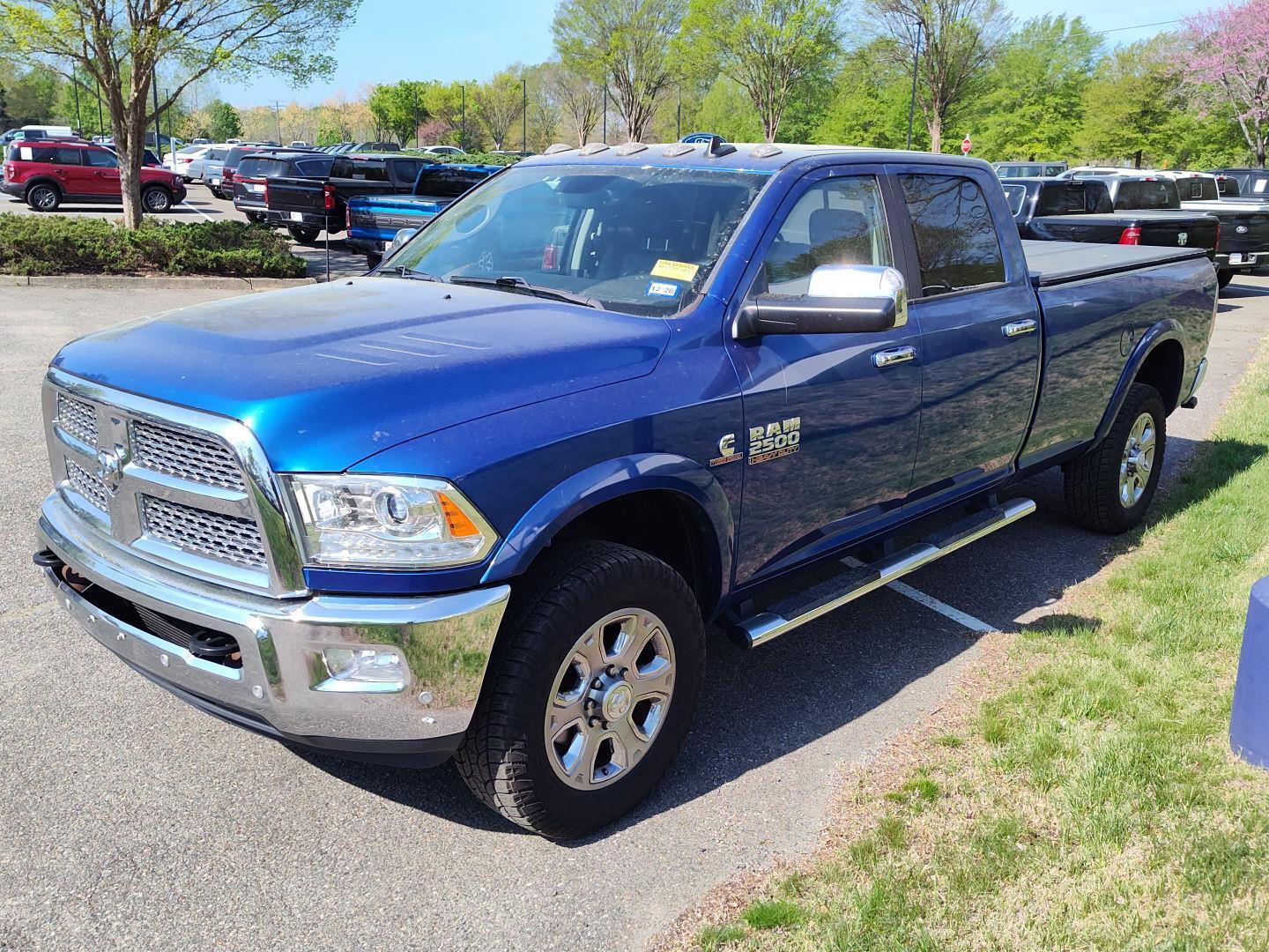 Blue Streak Pearlcoat 2017 RAM 2500 Laramie Crew Cab LB 4WD Pickup Truck Four-Wheel Drive 6-Speed Automatic