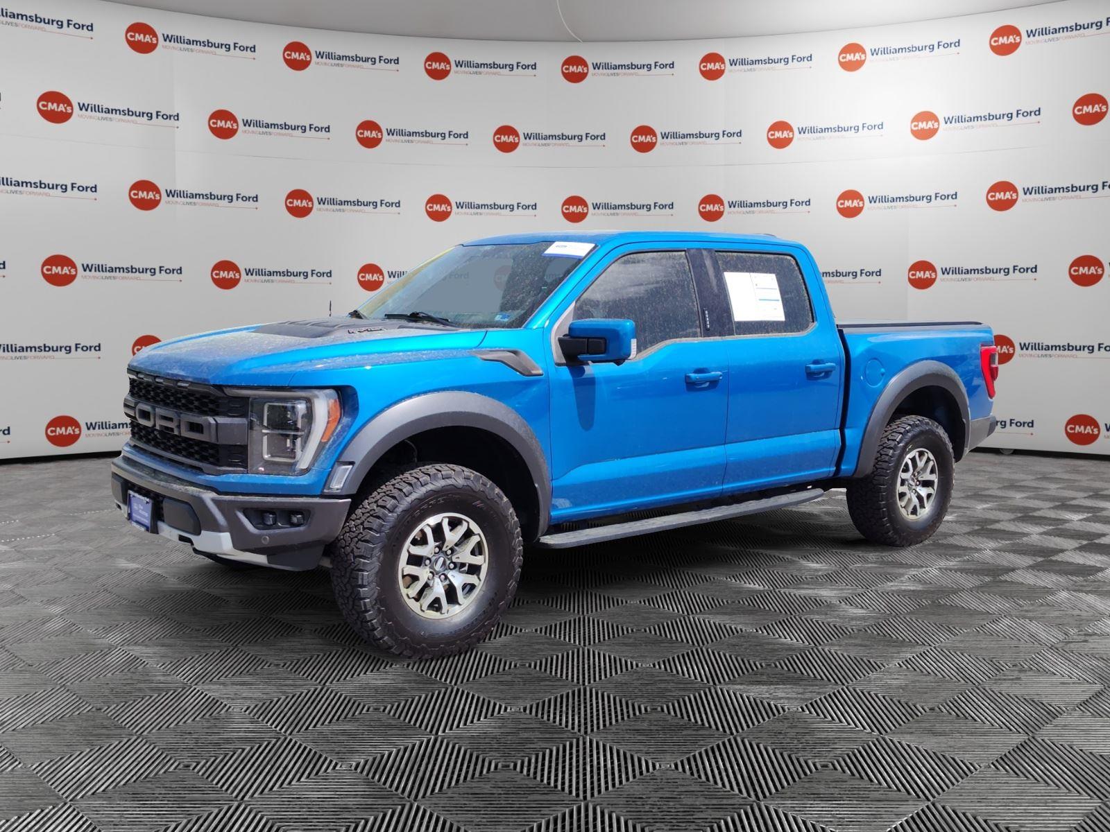 Velocity Blue 2021 Ford F-150 Raptor SuperCrew 4WD Pickup Truck Four-Wheel Drive Automatic