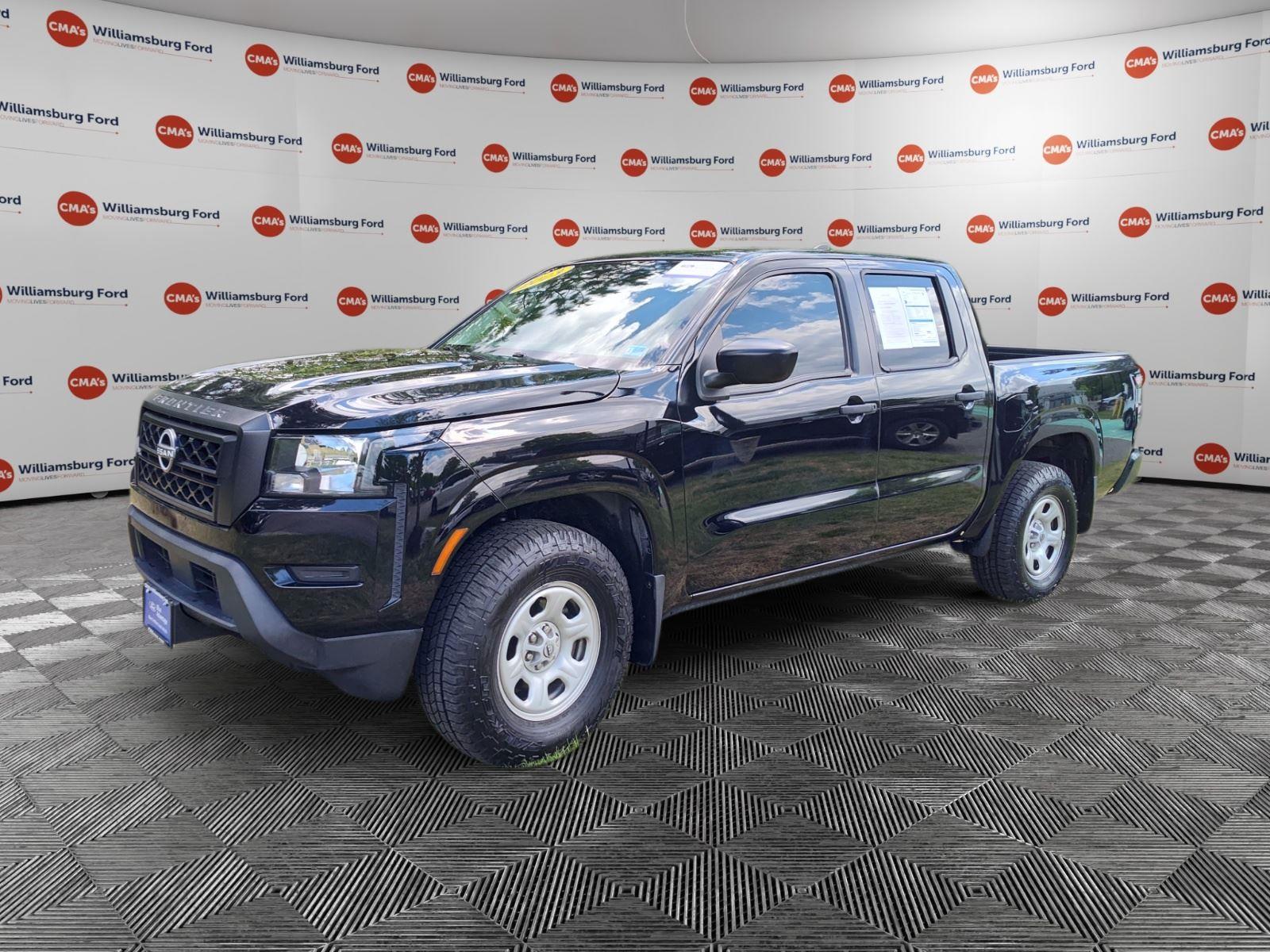 Super Black 2023 Nissan Frontier S Crew Cab RWD Pickup Truck 4X2 Automatic