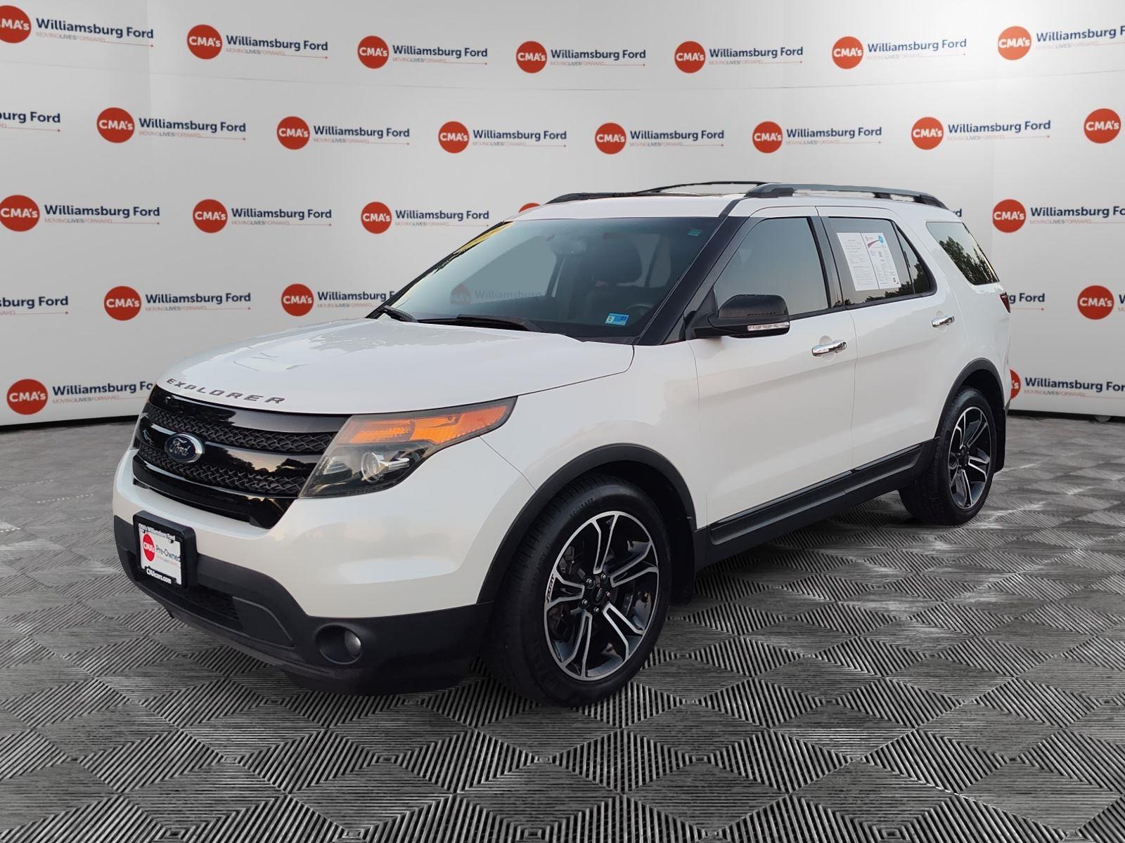 White Platinum Metallic Tri-Coat 2014 Ford Explorer SUV / Crossover All-Wheel Drive 6-Speed Automatic