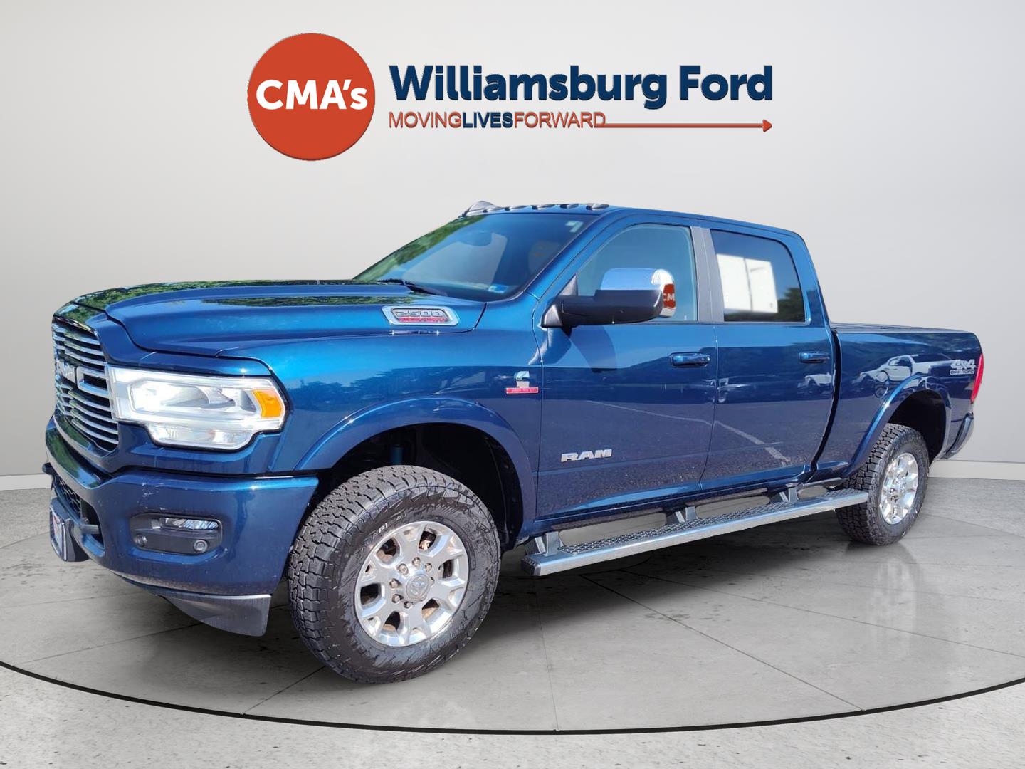 Patriot Blue Pearlcoat 2022 RAM 2500 Pickup Truck Four-Wheel Drive Automatic