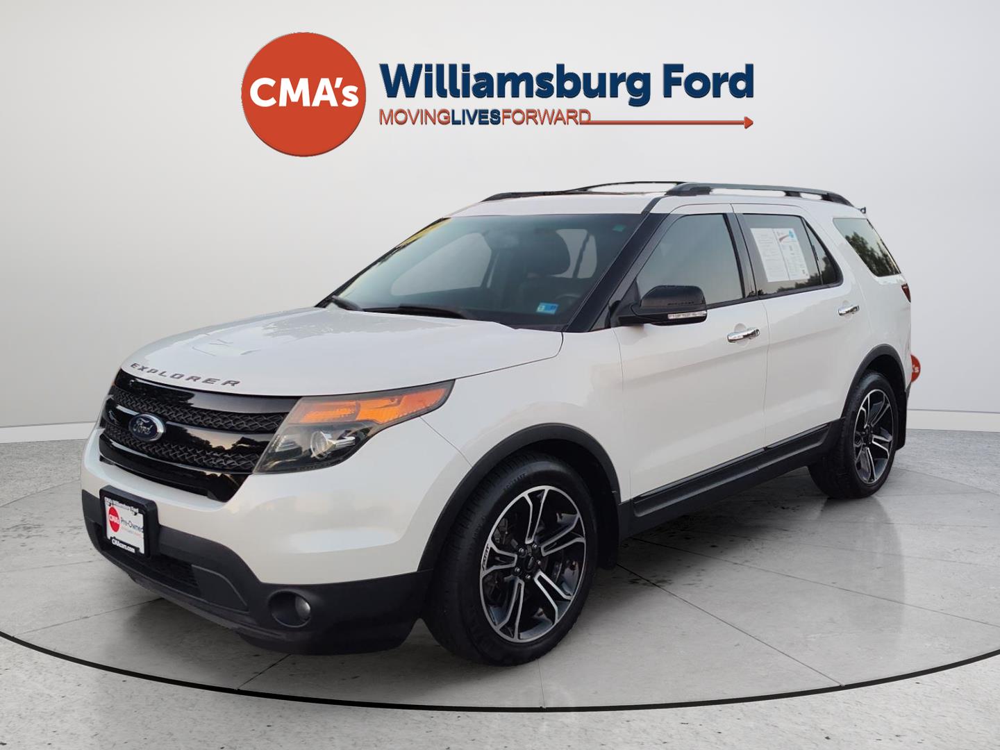 White Platinum Metallic Tri-Coat 2014 Ford Explorer SUV / Crossover All-Wheel Drive 6-Speed Automatic