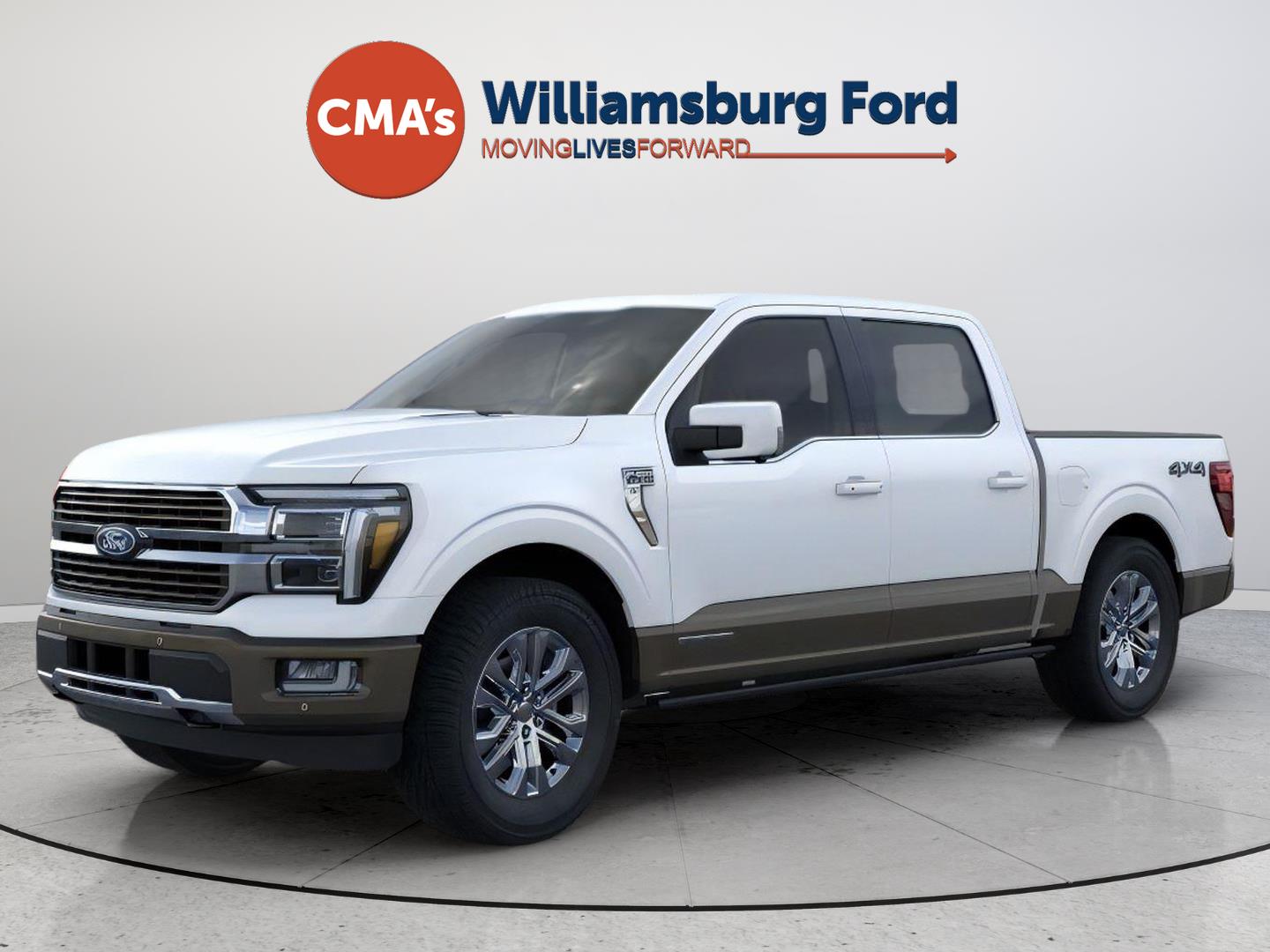 Star White Metallic Tri-Coat/Marsh Gray 2026 Ford F-150 Pickup Truck Four-Wheel Drive Automatic