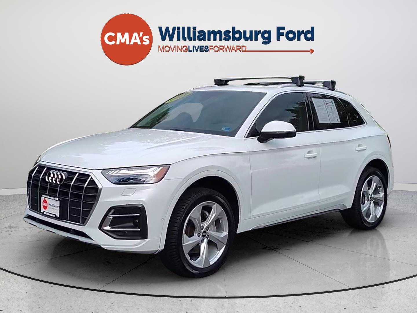 Glacier White Metallic 2021 Audi Q5 SUV / Crossover All-Wheel Drive Automatic