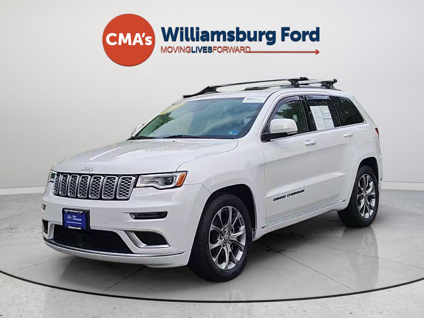 White (Ivory 3-Coat) 2019 Jeep Grand Cherokee SUV / Crossover Four-Wheel Drive 8-Speed Automatic