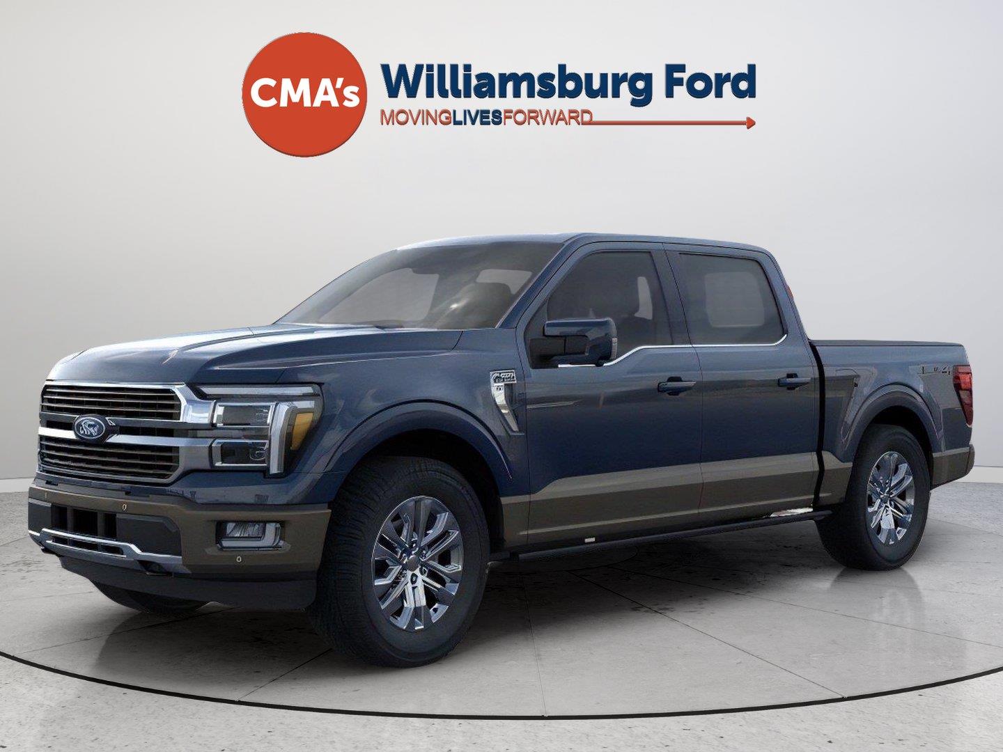 Antimatter Blue/Marsh Gray 2026 Ford F-150 Pickup Truck Four-Wheel Drive Automatic