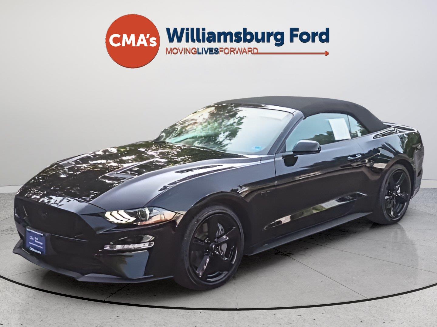 Shadow Black 2021 Ford Mustang Convertible Rear-Wheel Drive Automatic